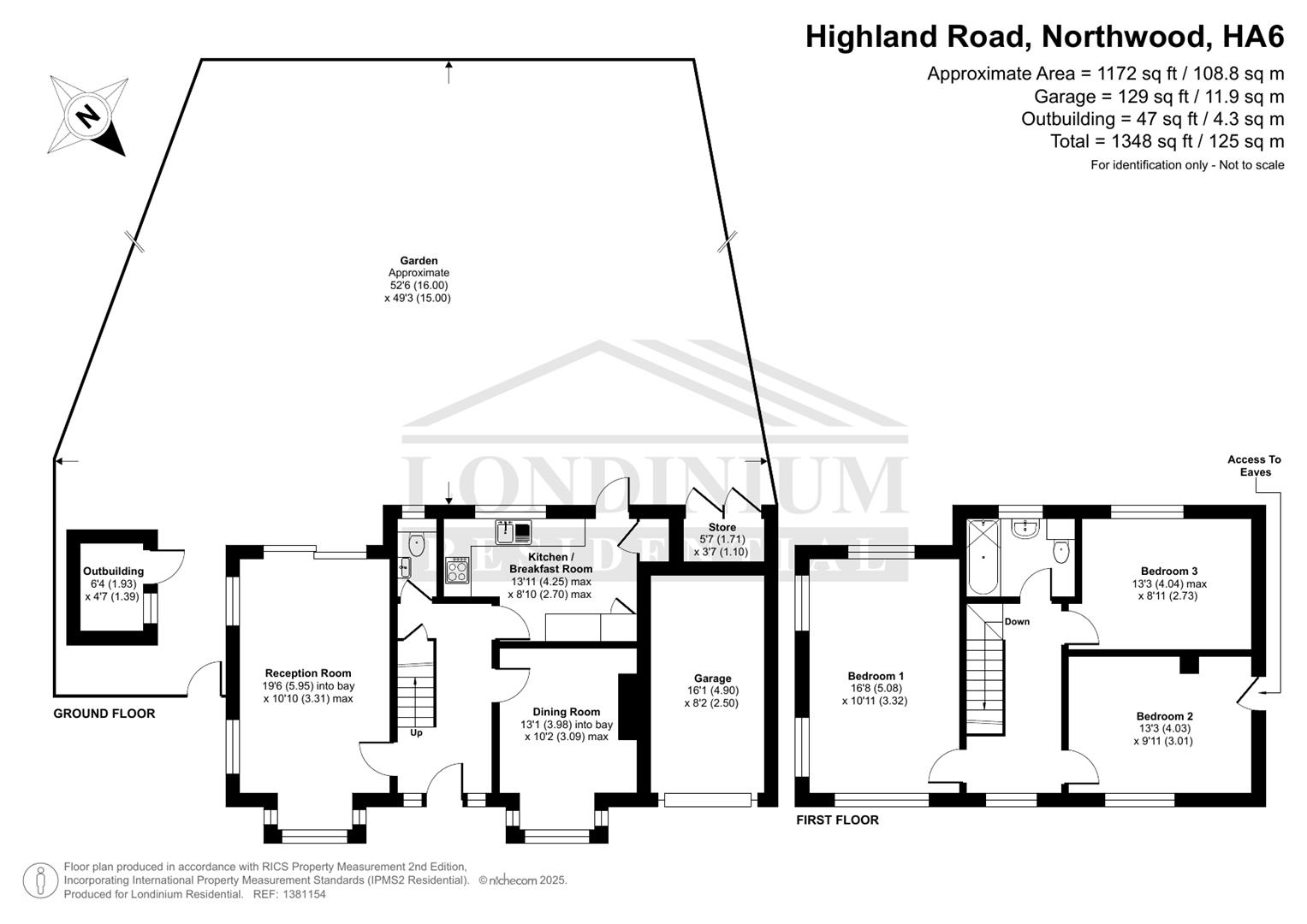 100, Highland Road, Northwood floorplan