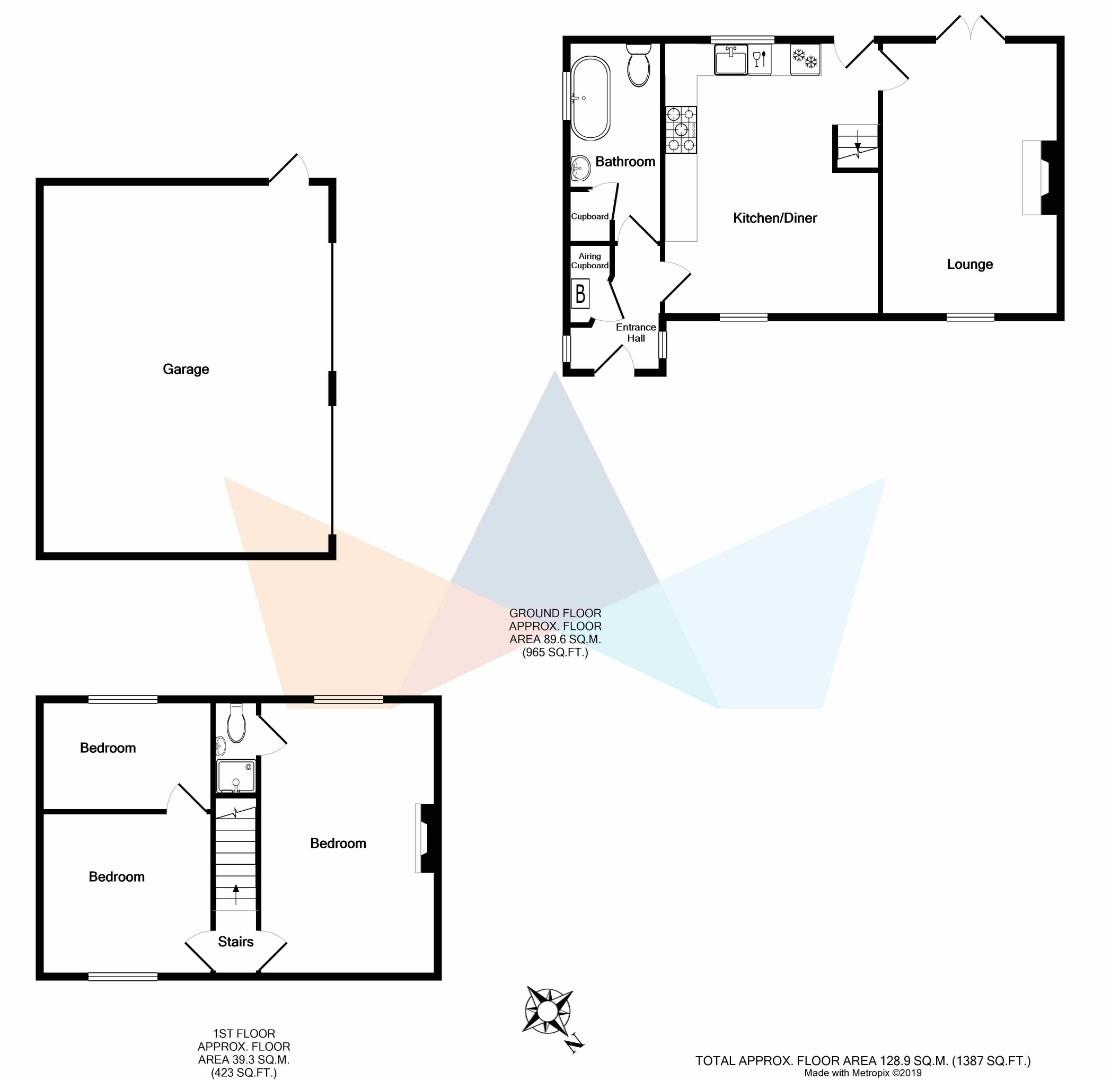 2 Monkton Court Cottages,, The Green, Dover floorplan