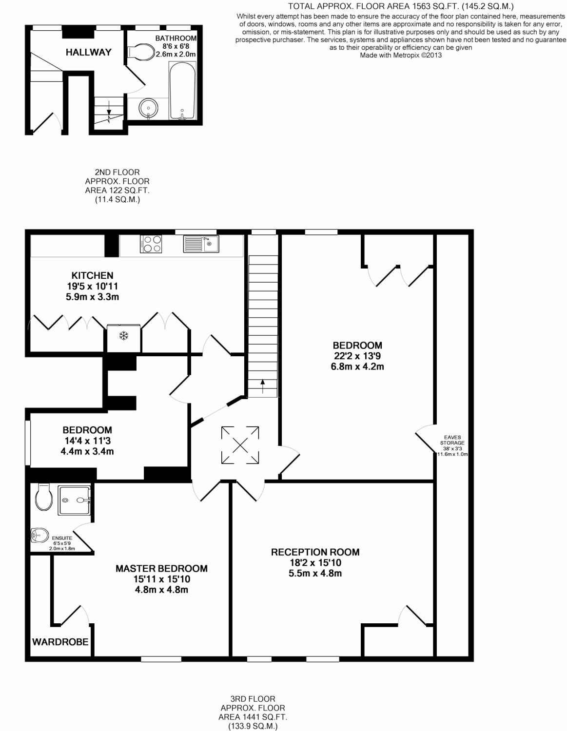 3 Bedrooms Flat to rent in The Drive, Hove, East Sussex BN3