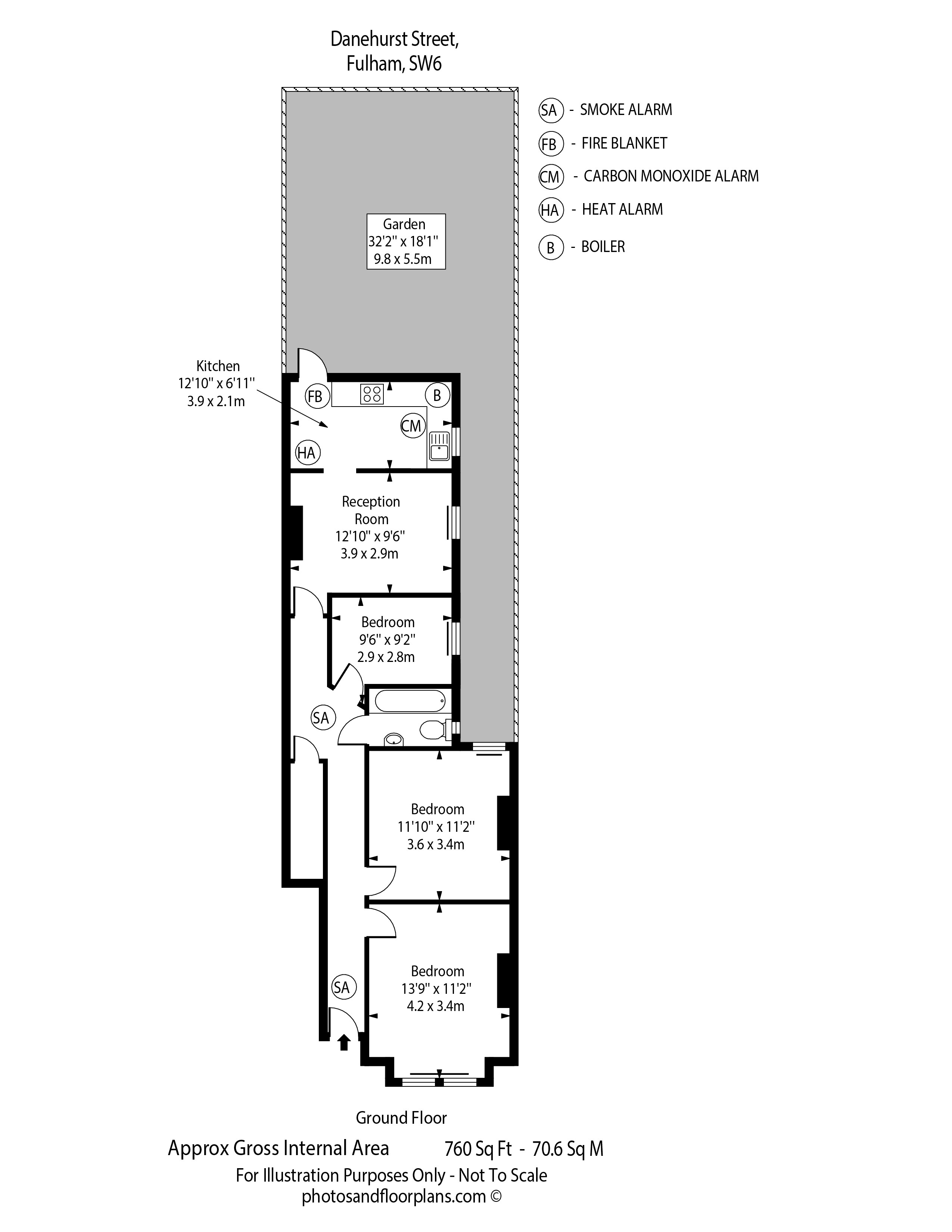 41, Danehurst Street, London floorplan