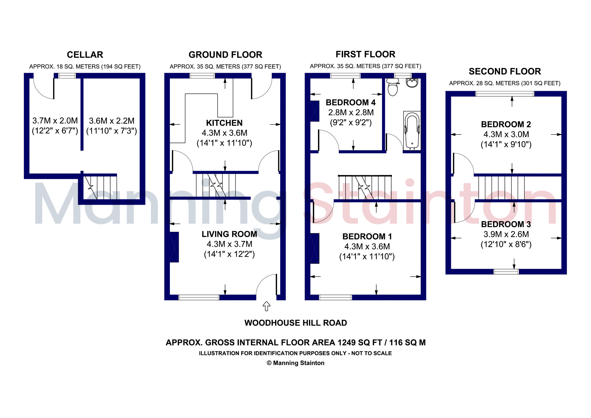 38, Woodhouse Hill Road, West Yorkshire floorplan