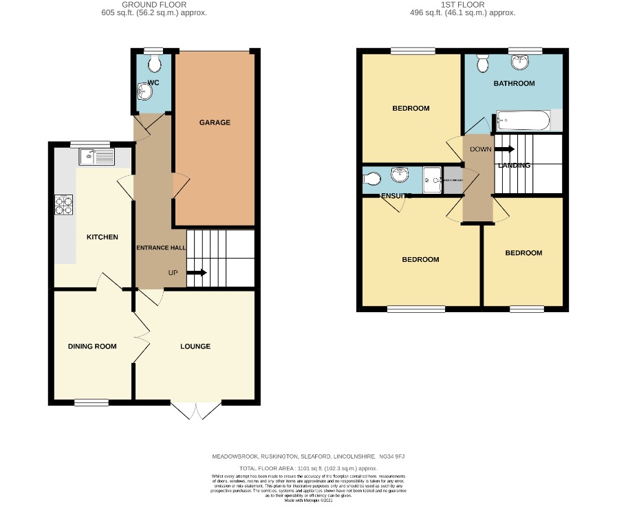 46, Meadowbrook, Ruskington floorplan