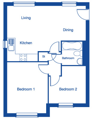 2 Bedrooms Flat for sale in Duddle Lane, Preston PR5