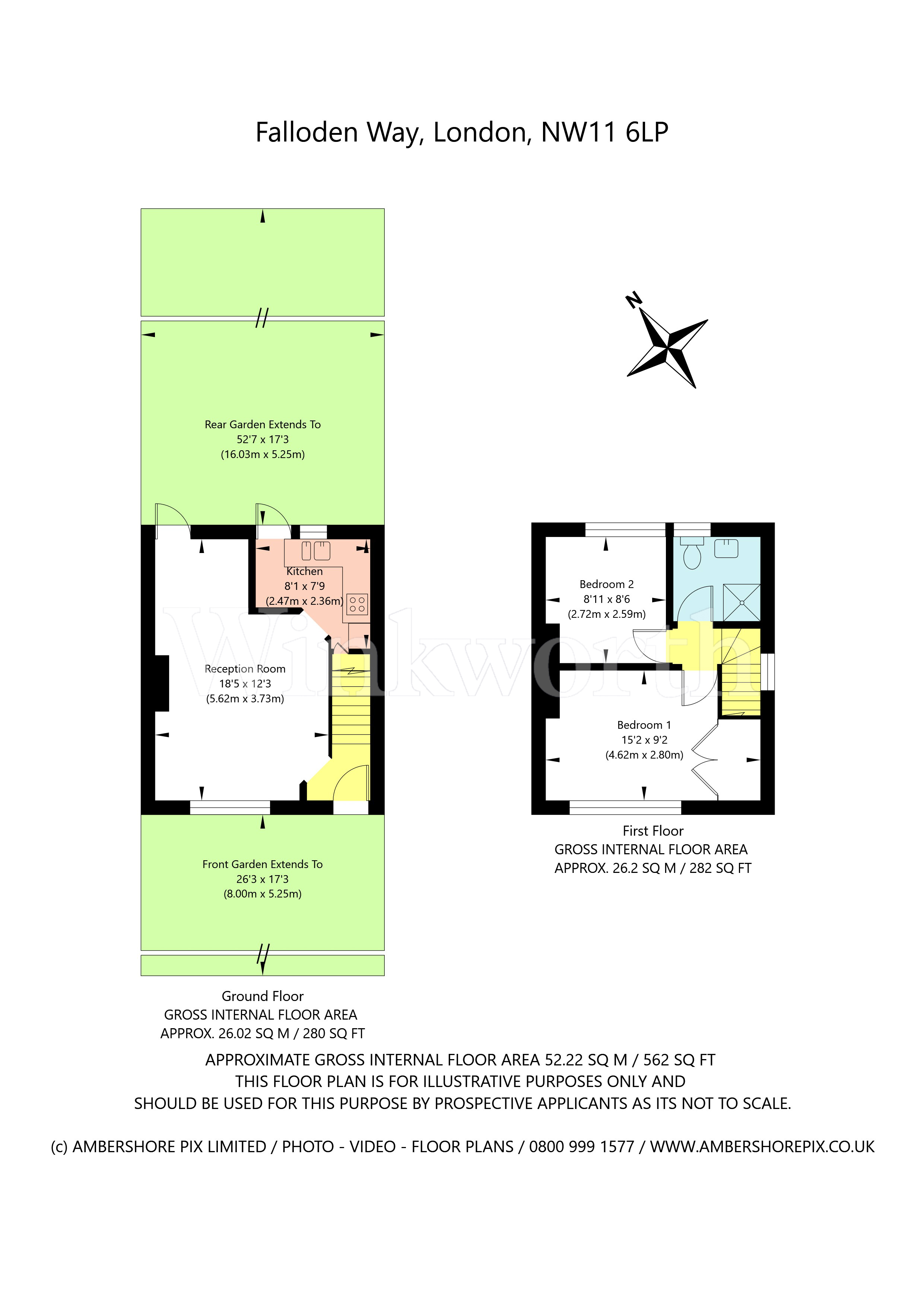 223, Falloden Way, London floorplan