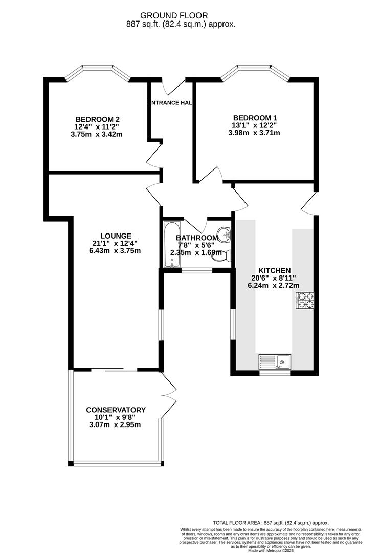 77, Yew Tree Drive, Chesterfield floorplan