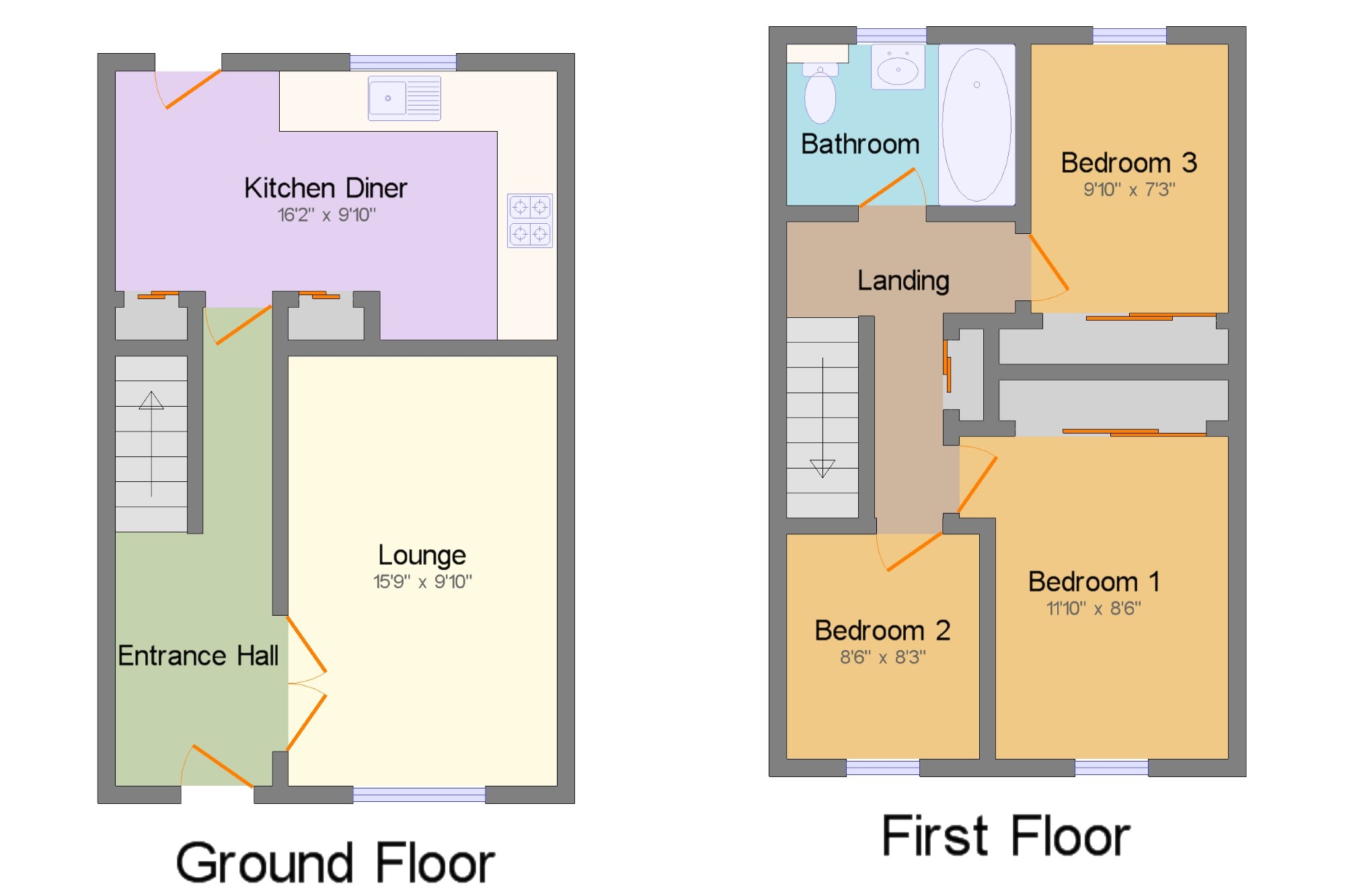 3 Bedrooms Terraced house for sale in Waleys Close, Luton, Bedfordshire, United Kingdom LU3