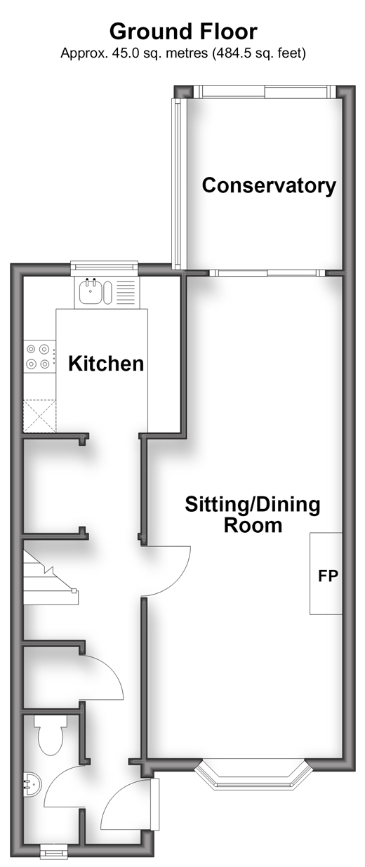 Acorn Close, Selsey floorplan