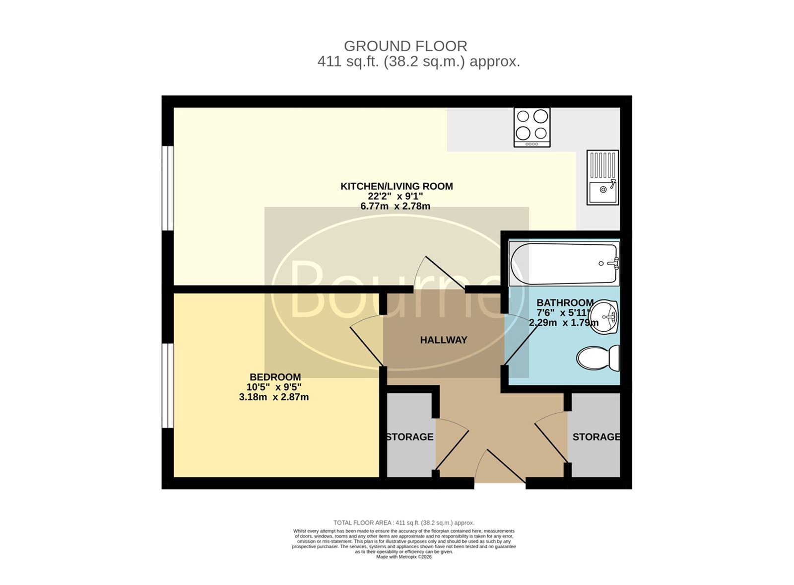 Flat 16, Old Bank House, 34, Victoria Road, Farnborough floorplan