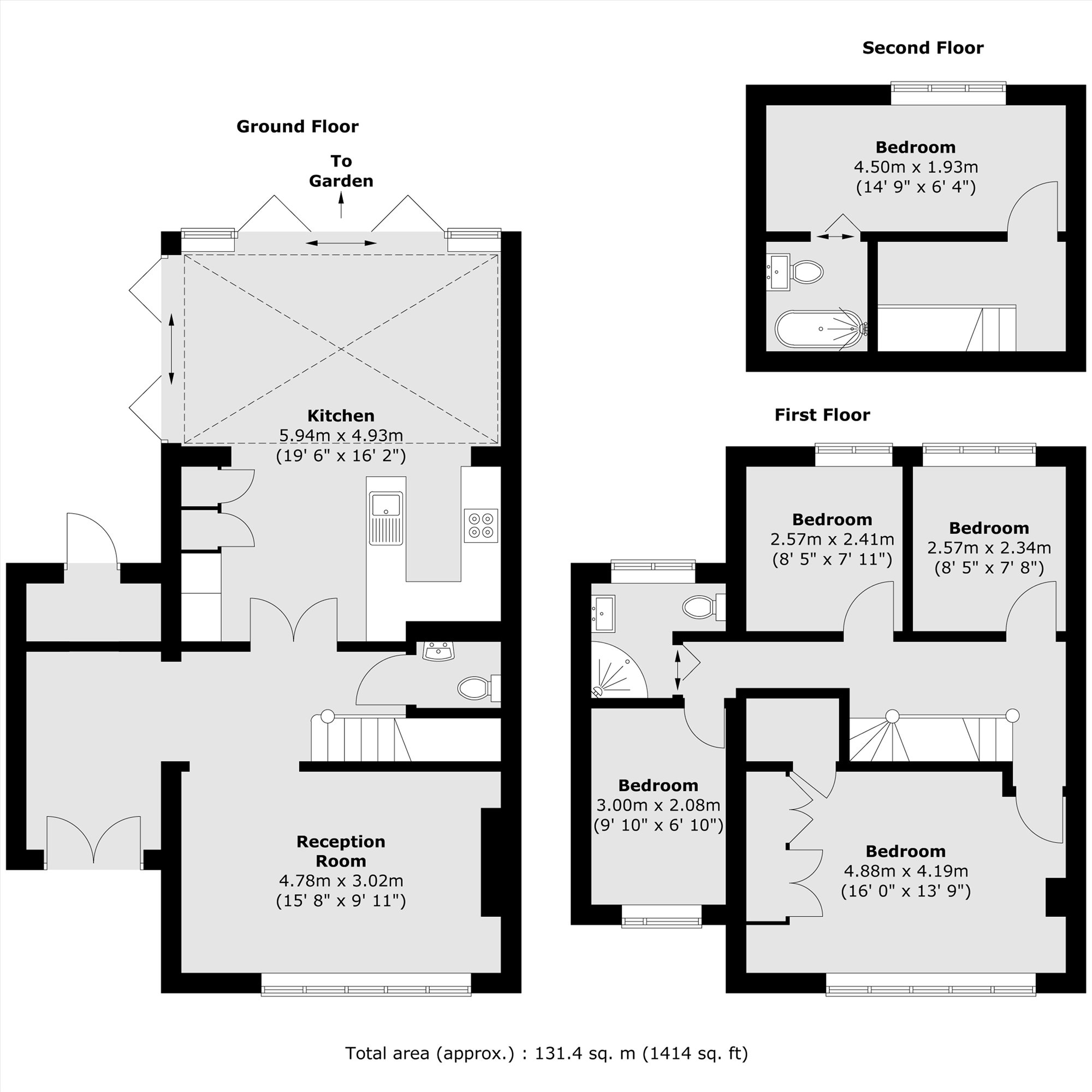 41, Chaplin Crescent, Sunbury-On-Thames floorplan