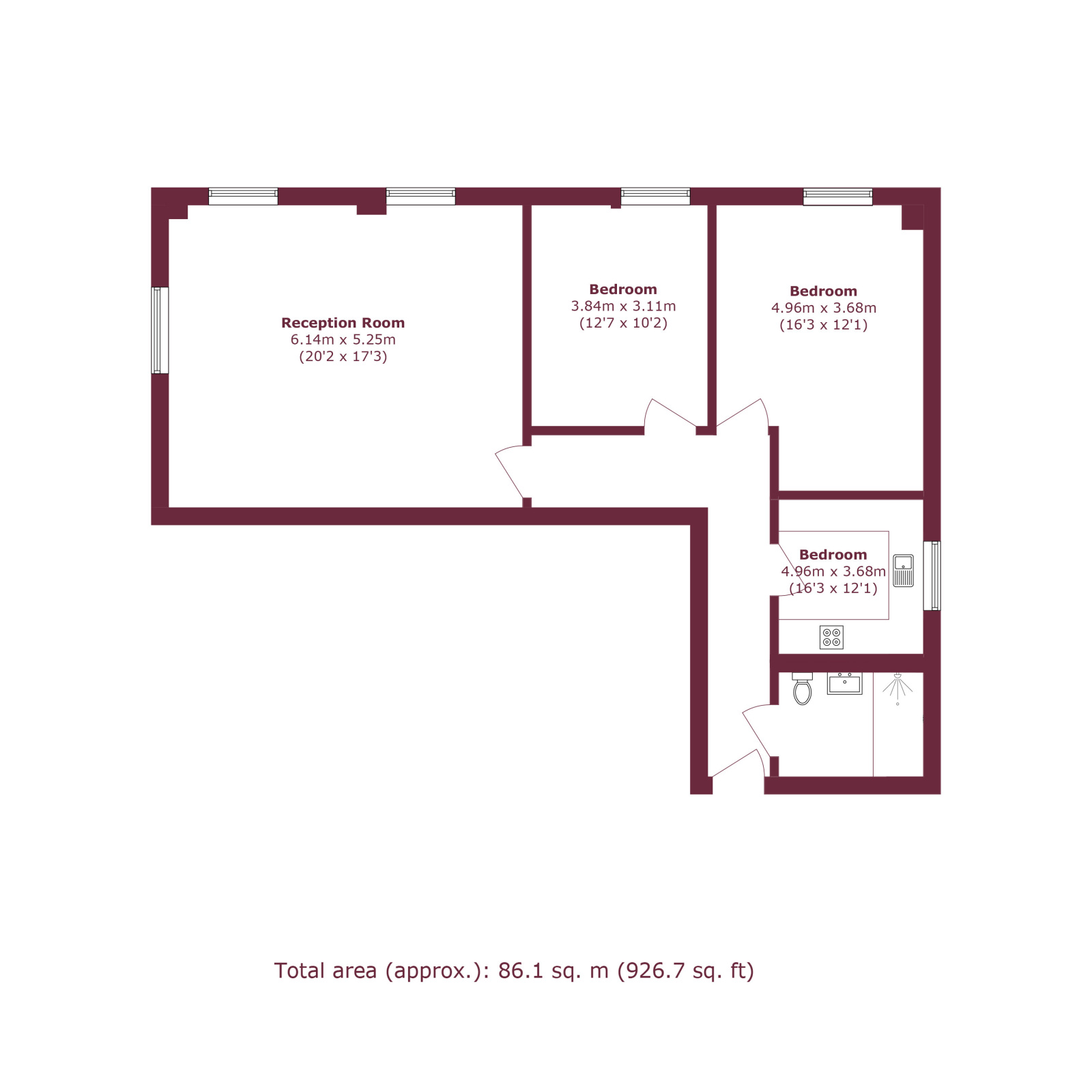 7 Glassworks Studios,, Basing Place, London floorplan