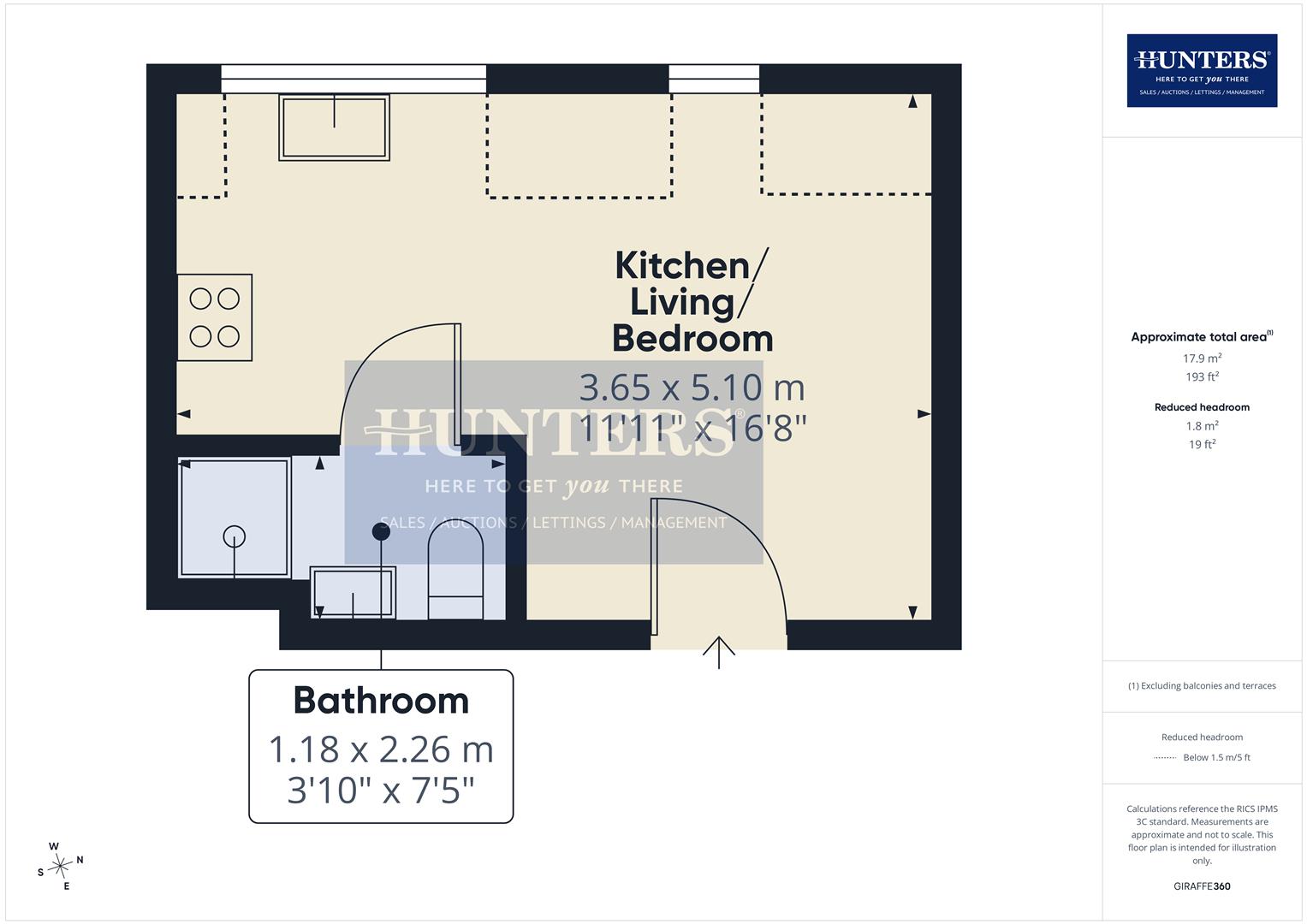 Flat B203, All Saints House Block B, Sunderland floorplan