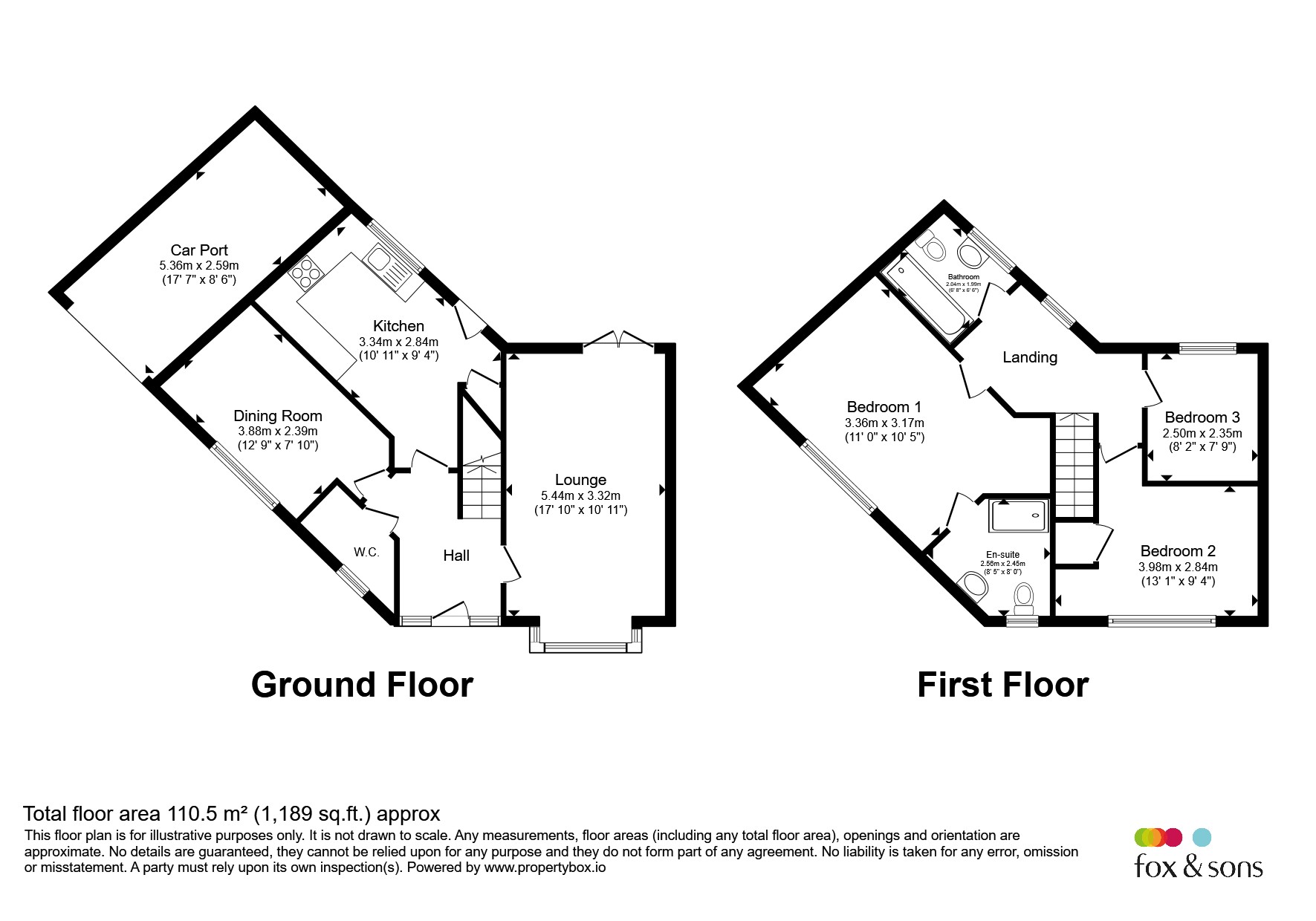 44, Somerset Way, Highbridge floorplan