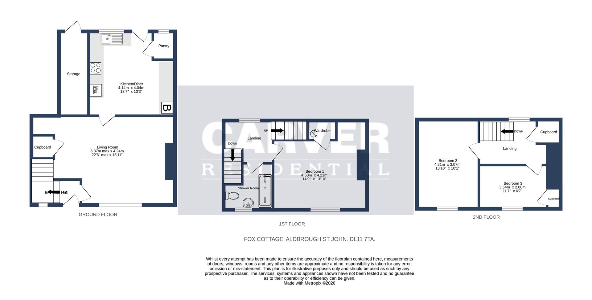 Fox Cottage, Richmond floorplan