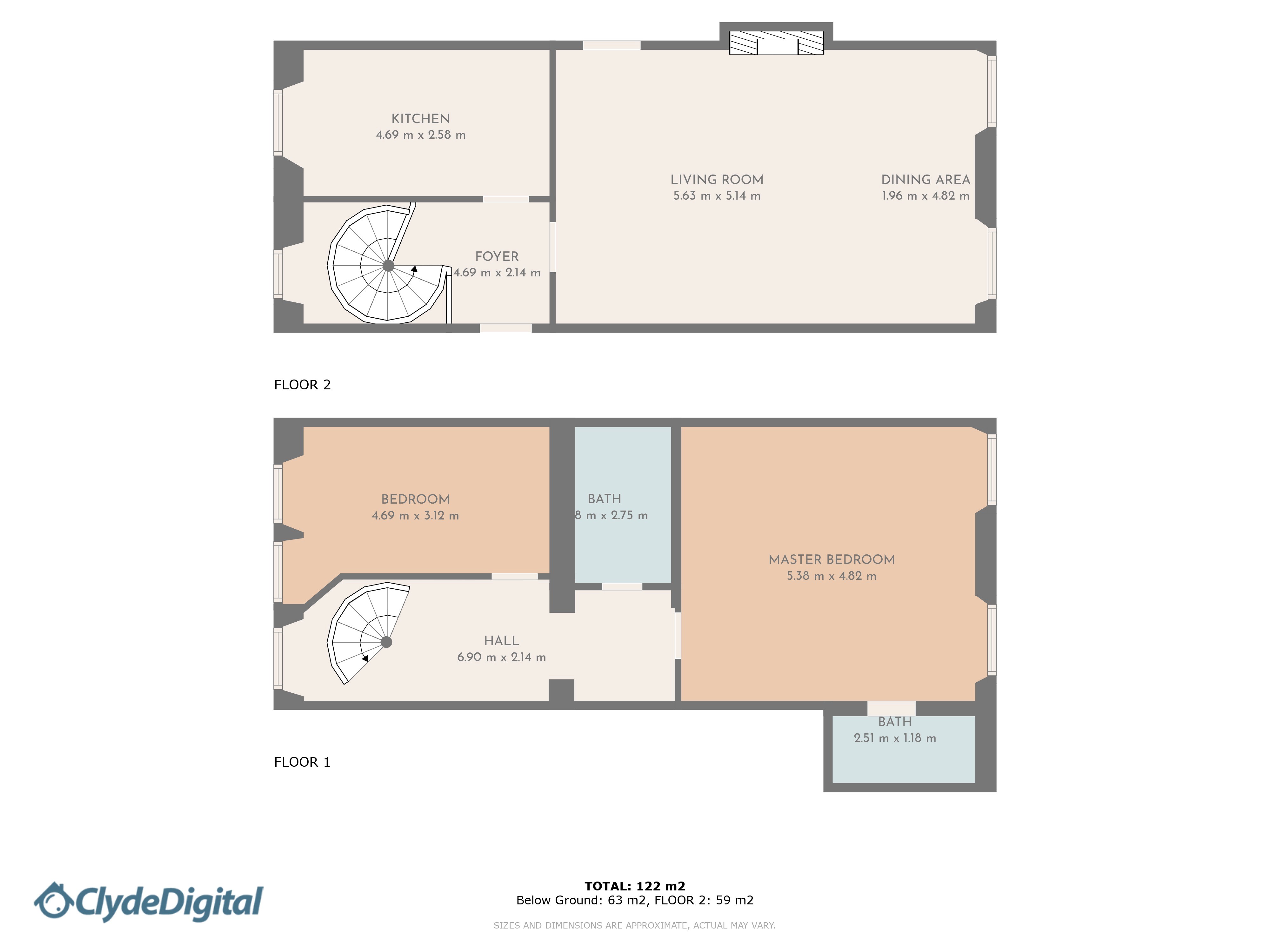 Flat 1 (0/2), 11A, Lynedoch Street, Glasgow floorplan
