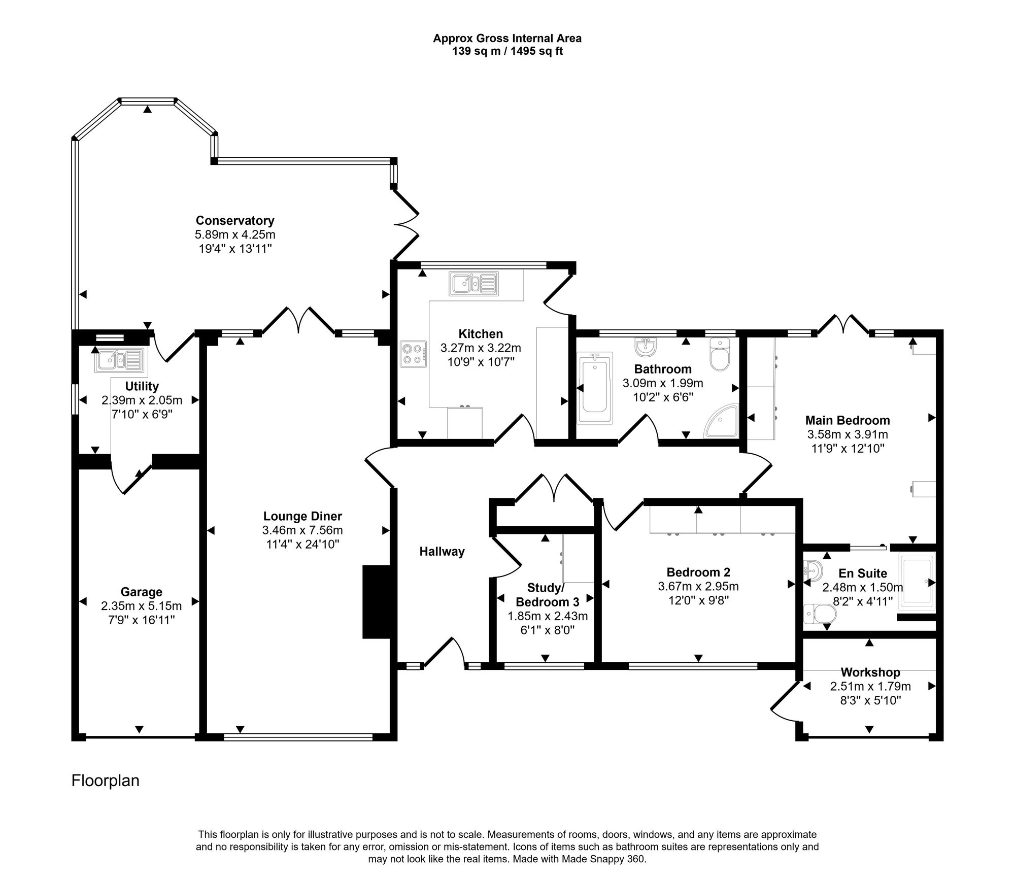 365 Gathurst Road, Wigan floorplan