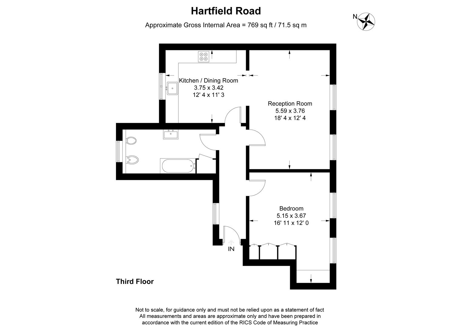 1 Bedrooms Flat to rent in Hartfield Road, Wimbledon, London SW19