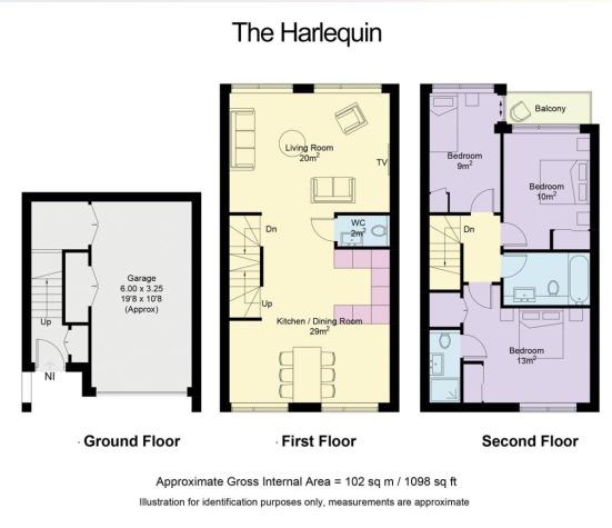 2c Brooks Close, Newhaven, East Sussex floorplan