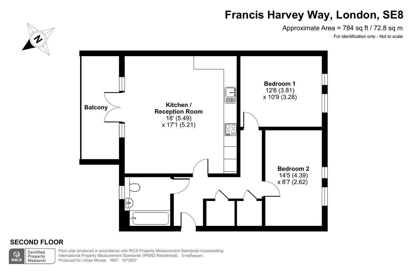 Flat Four, Diadem House, London floorplan