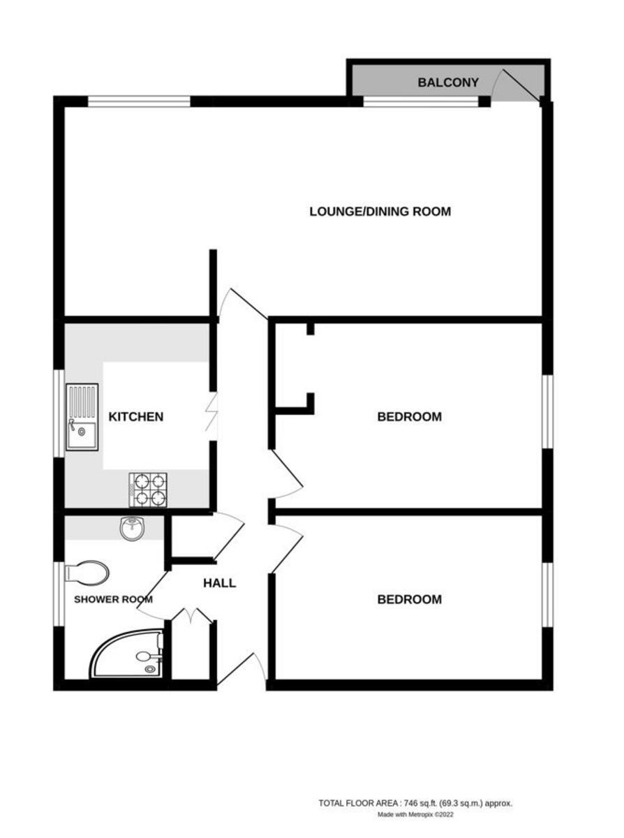 Flat 11, Barrowfield Court,, Barrowfield Lane, Warwickshire floorplan