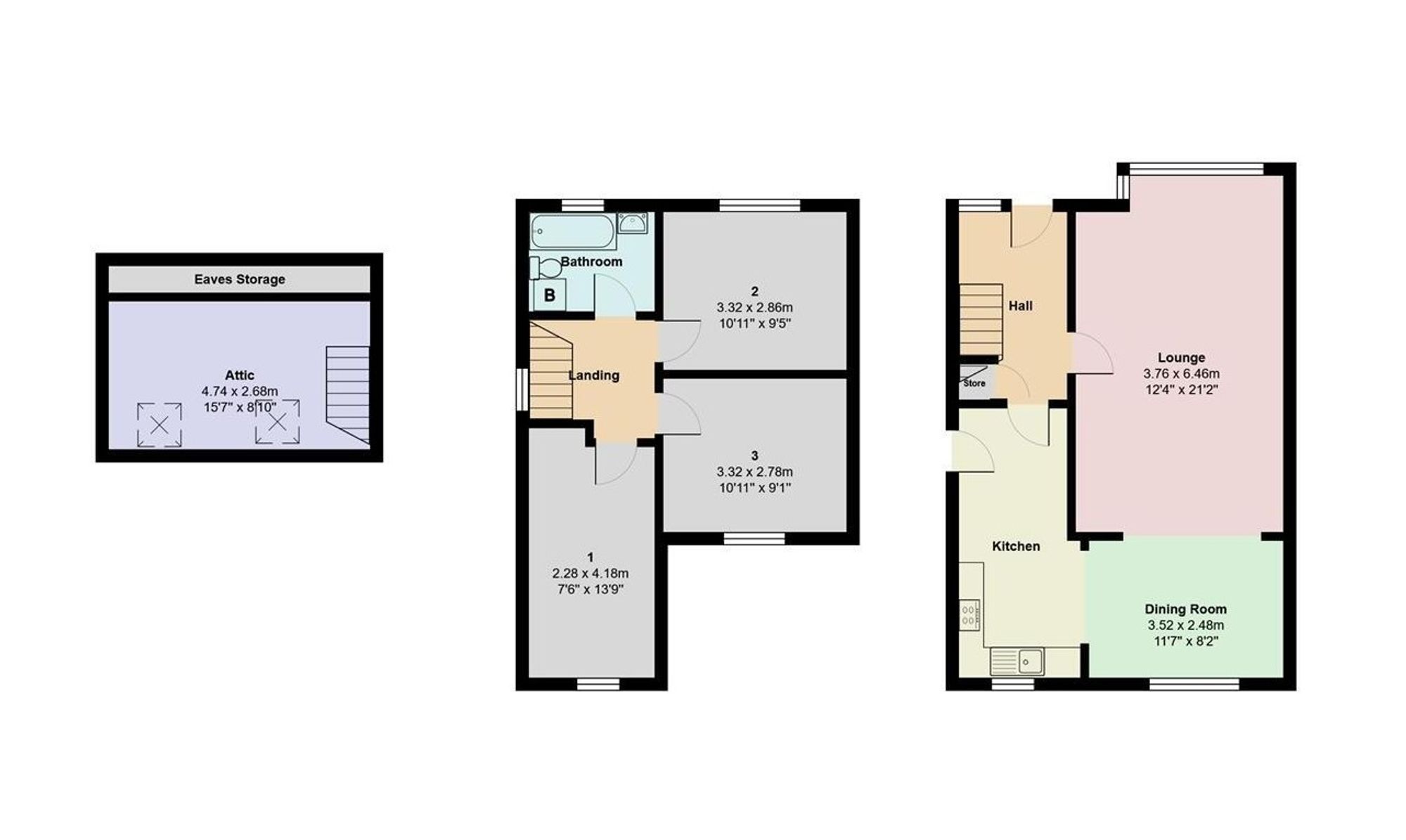 4 Rose Crescent, Manchester floorplan