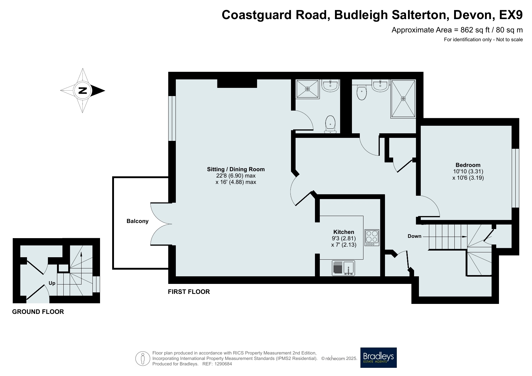 Apartment 5, Chandlers Court, 12, Coastguard Road, Devon floorplan
