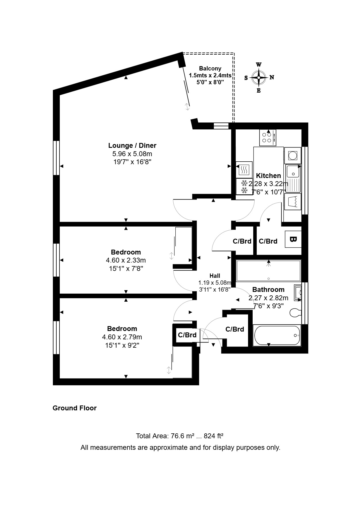37 Glen Court, Riverside Road, Staines-upon-Thames floorplan