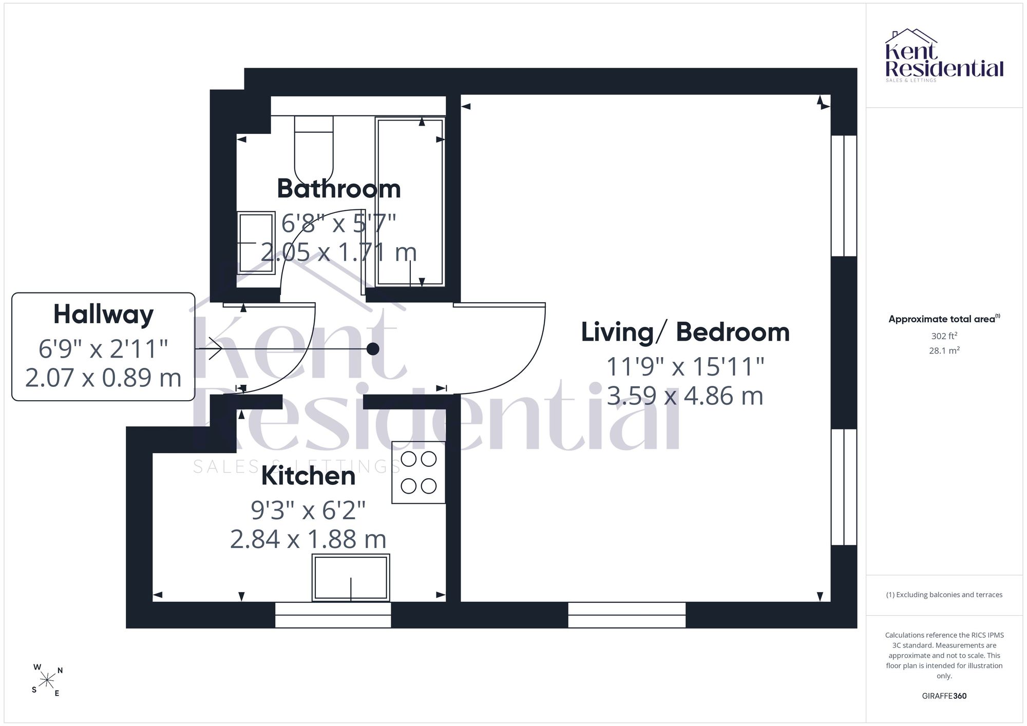 Flat 4, Oxden Court Pine Grove, Maidstone floorplan