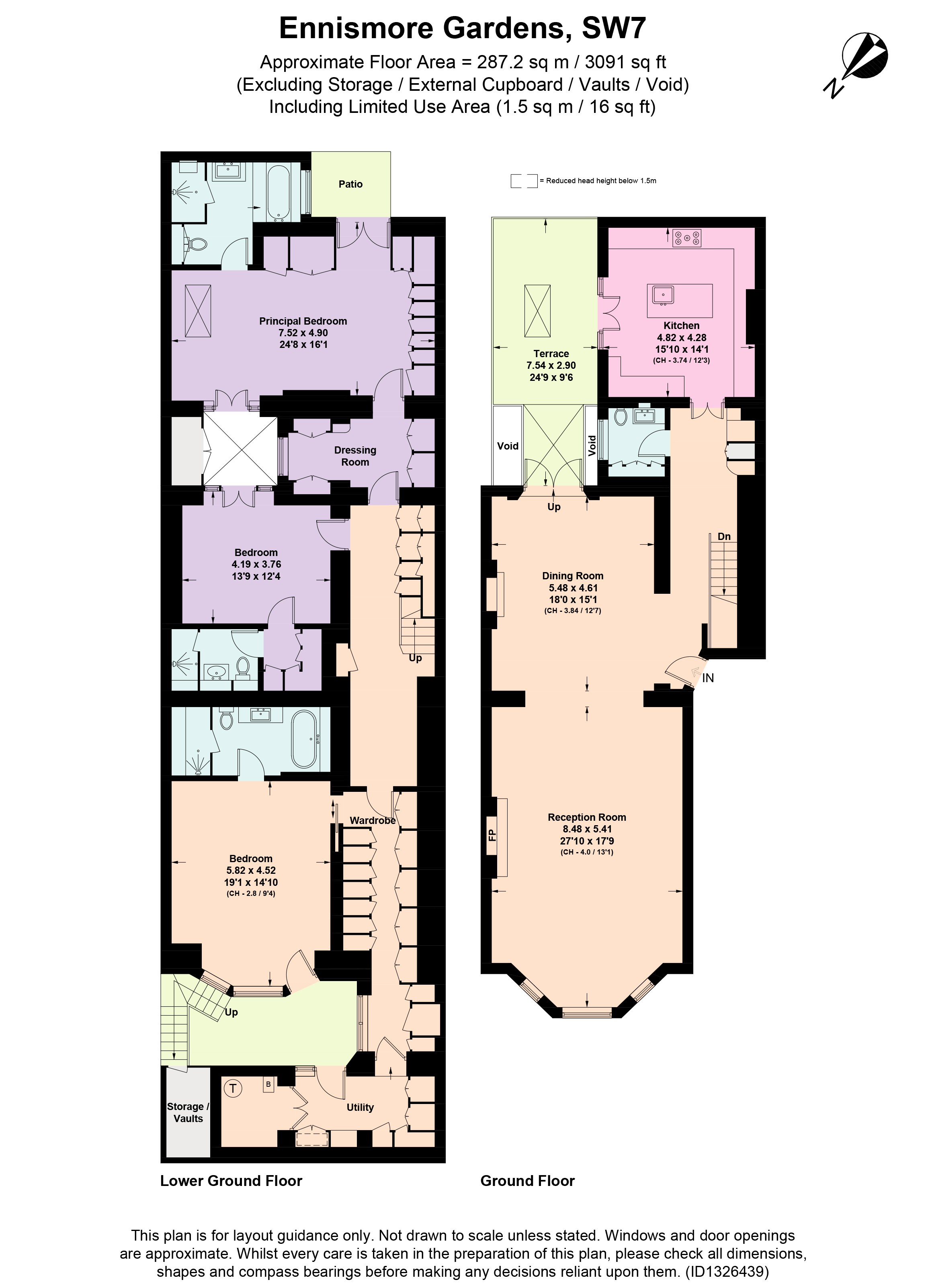 30, Ennismore Gardens, London floorplan