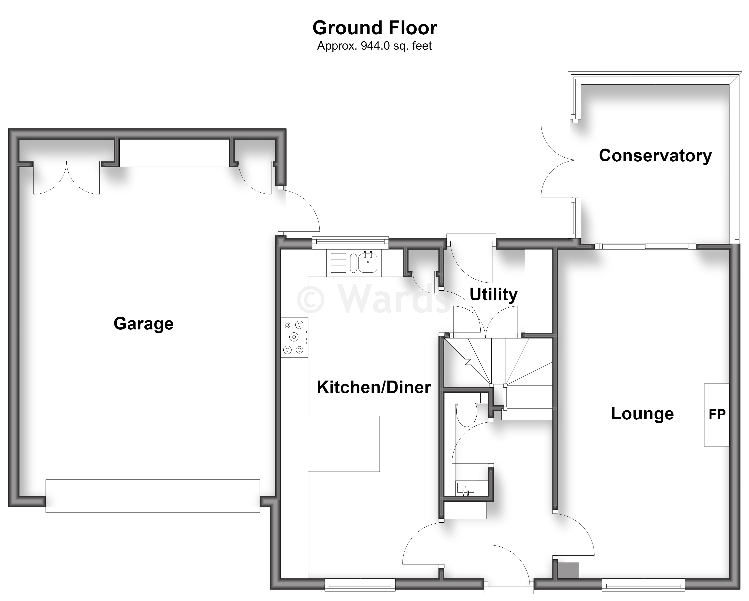 3, Carmans Close, Maidstone floorplan