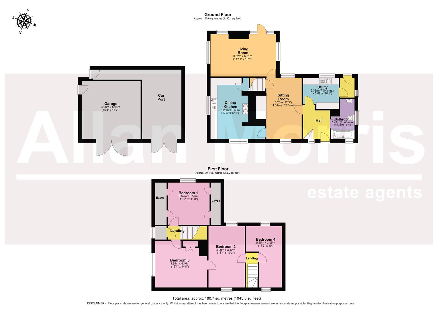 Pimpernel Cottage, Old Hills, Callow End floorplan