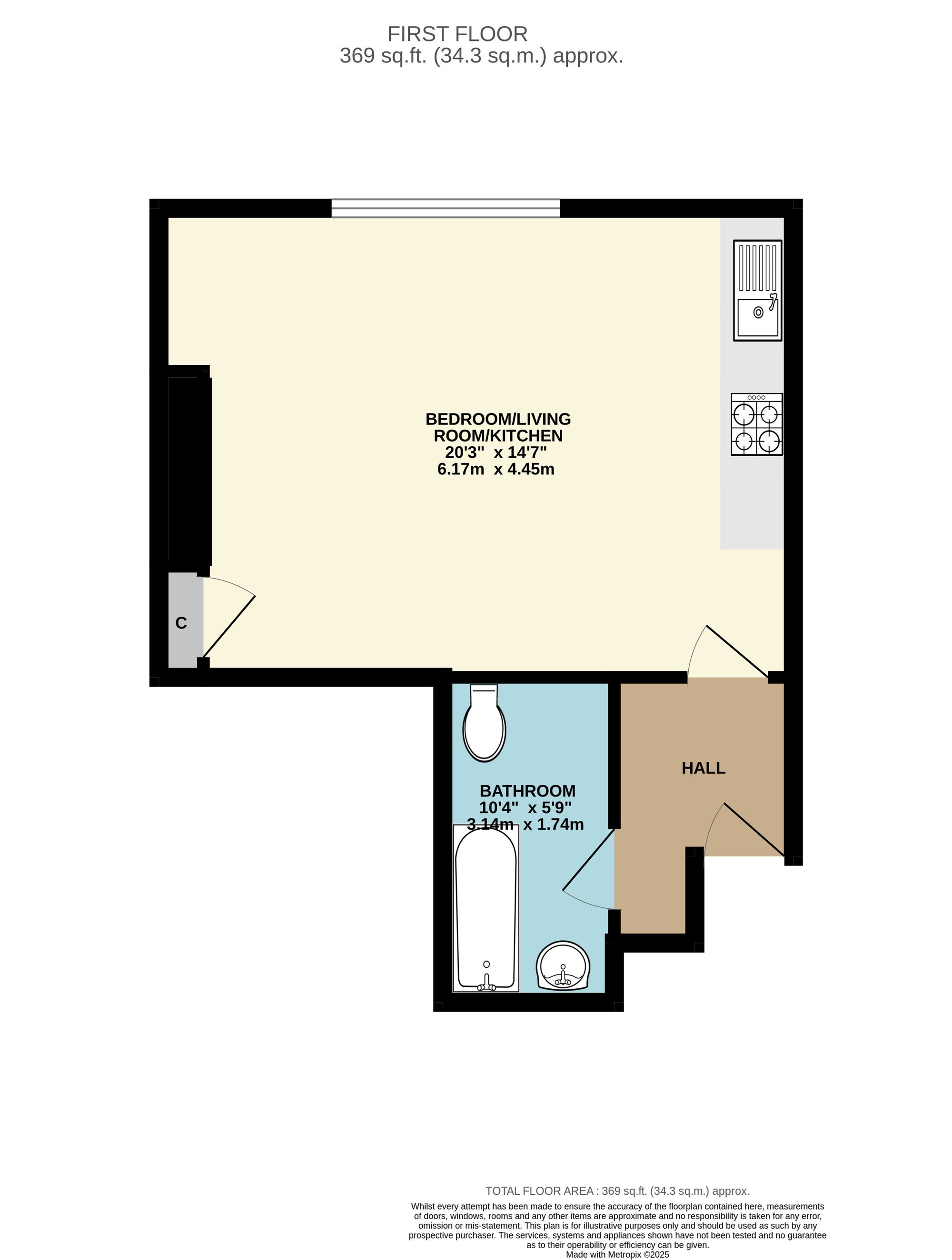 Flat 2c, Bishopsmead, Taunton floorplan