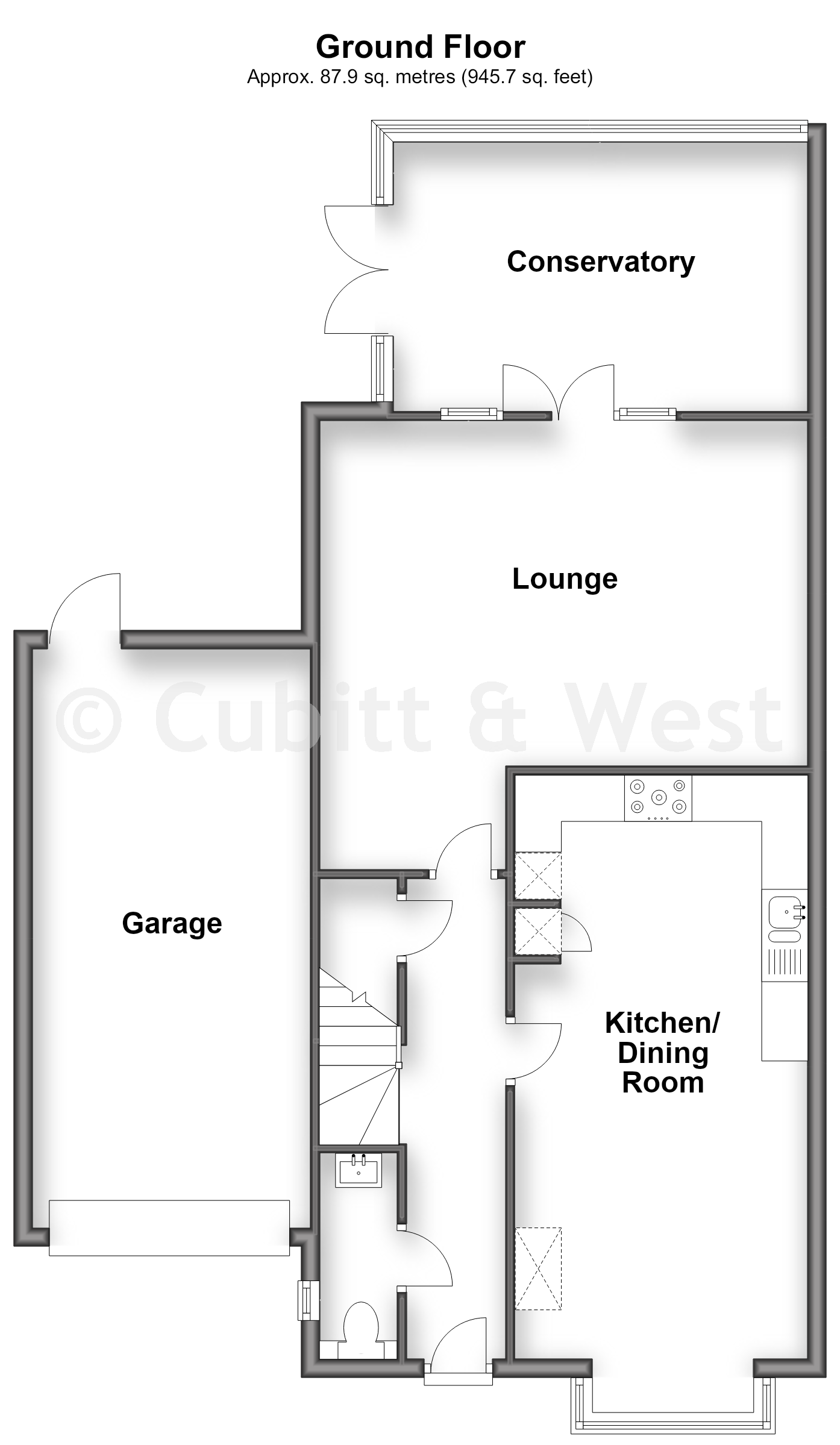 109, Roman Lane, Horsham floorplan