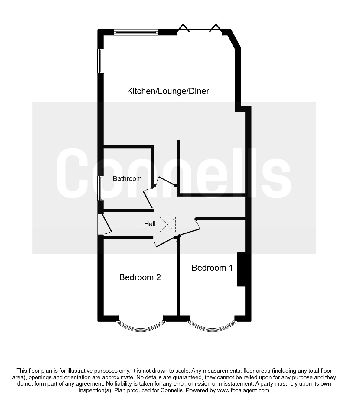 Clifton Road, Paignton TQ3, 2 bedroom semidetached bungalow for sale
