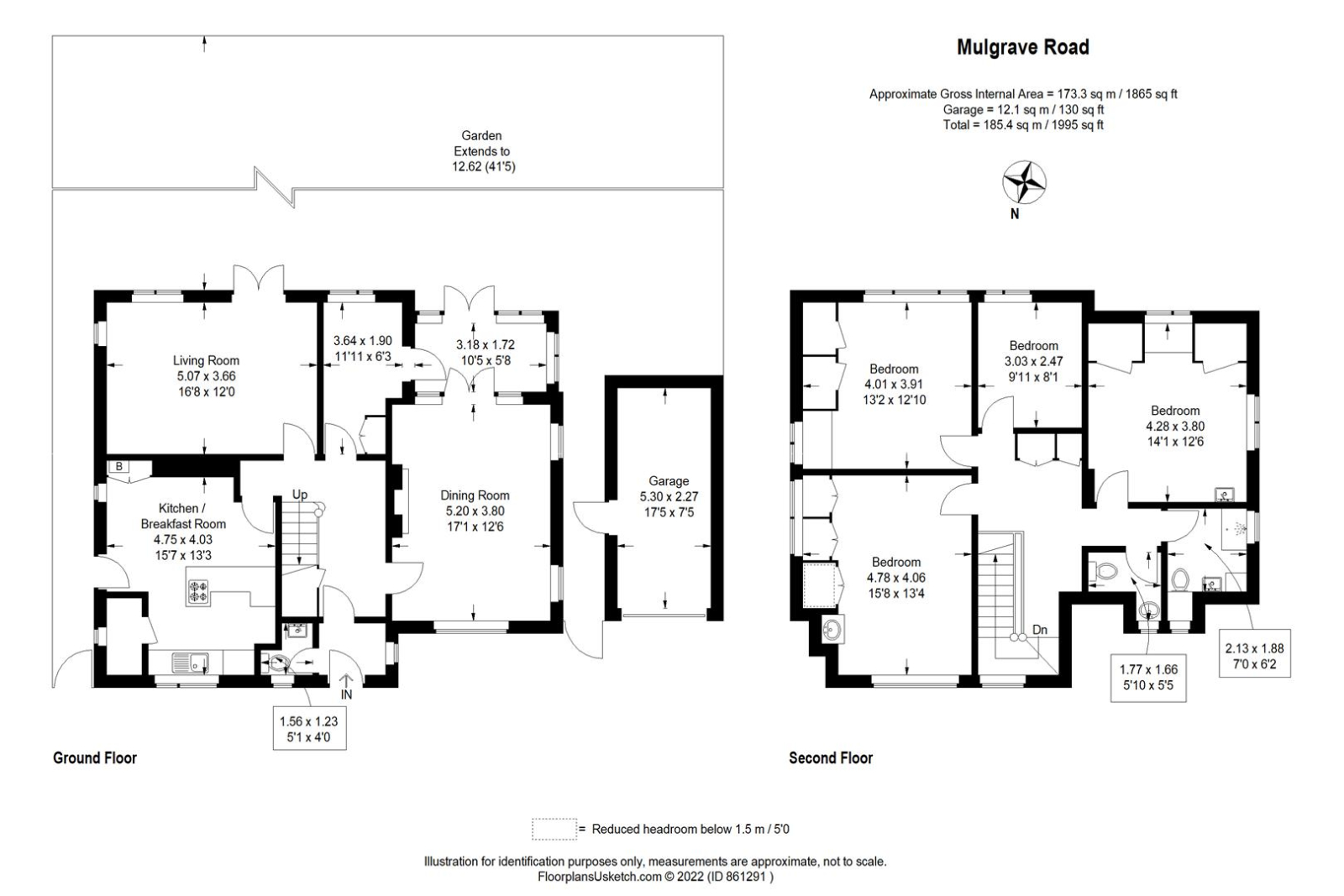 15 MULGRAVE ROAD, SUTTON floorplan