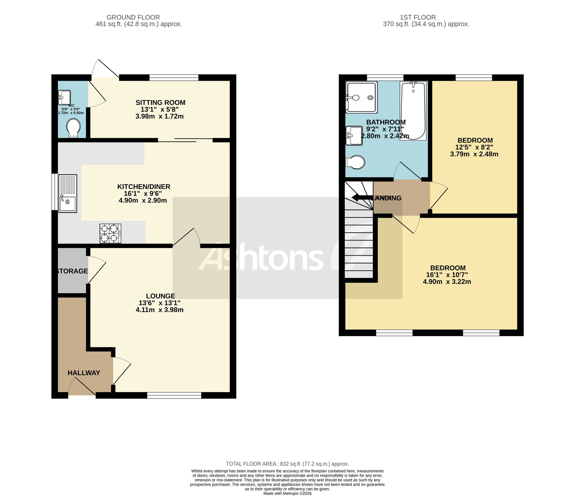 75 Queens Drive, Newton-Le-Willows floorplan