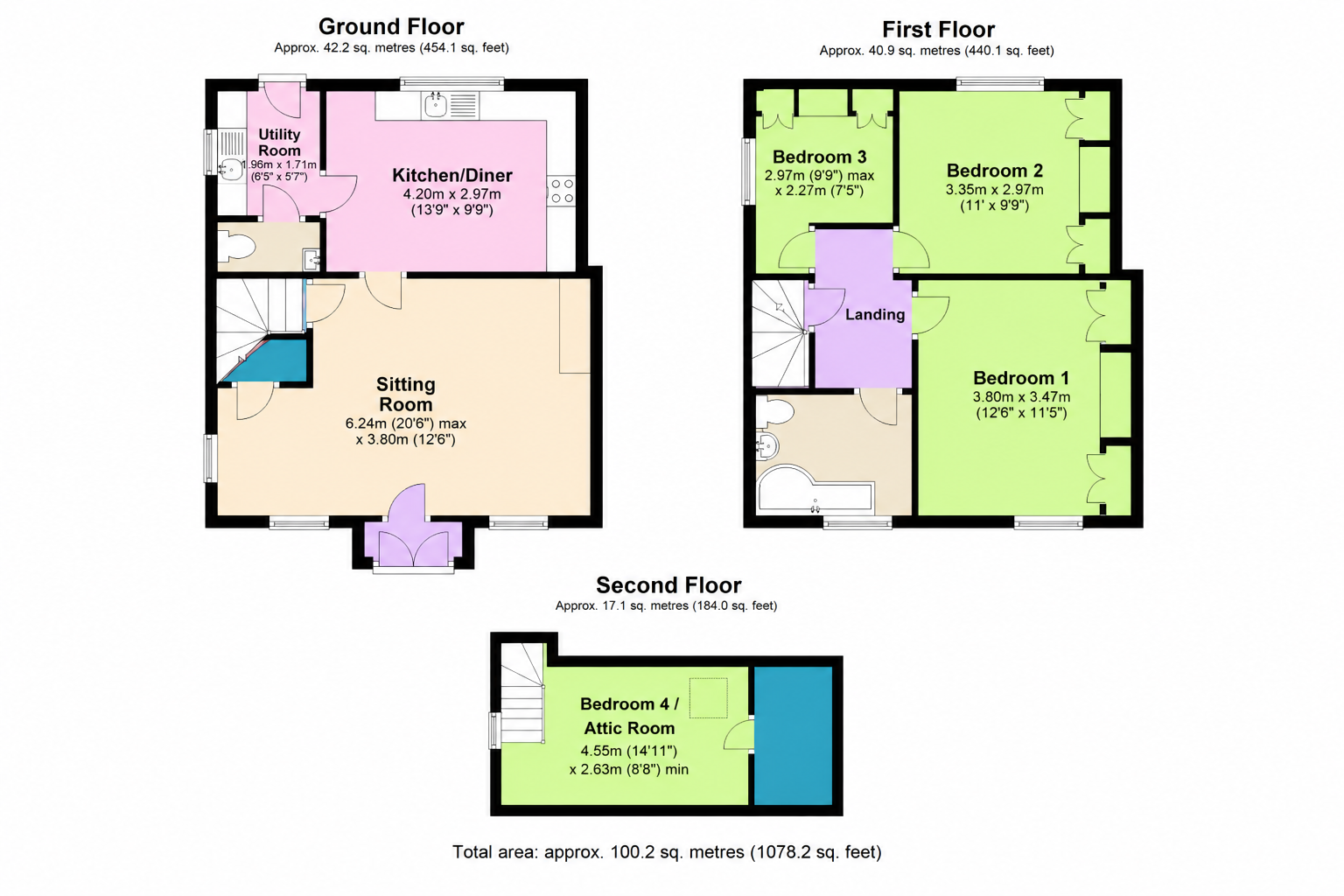 12, Court Lane, Bratton floorplan