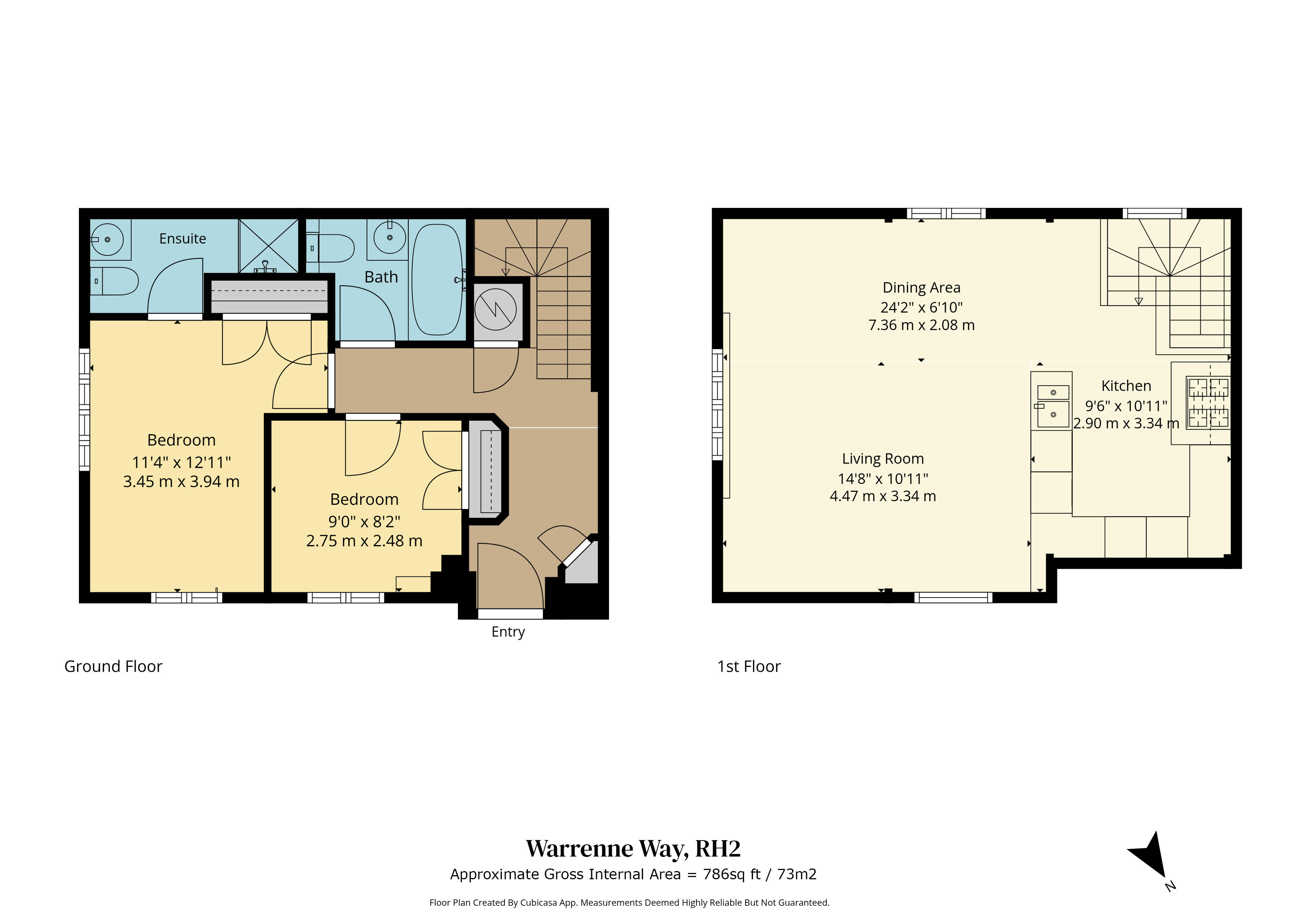 2, Warrenne Way, Surrey floorplan