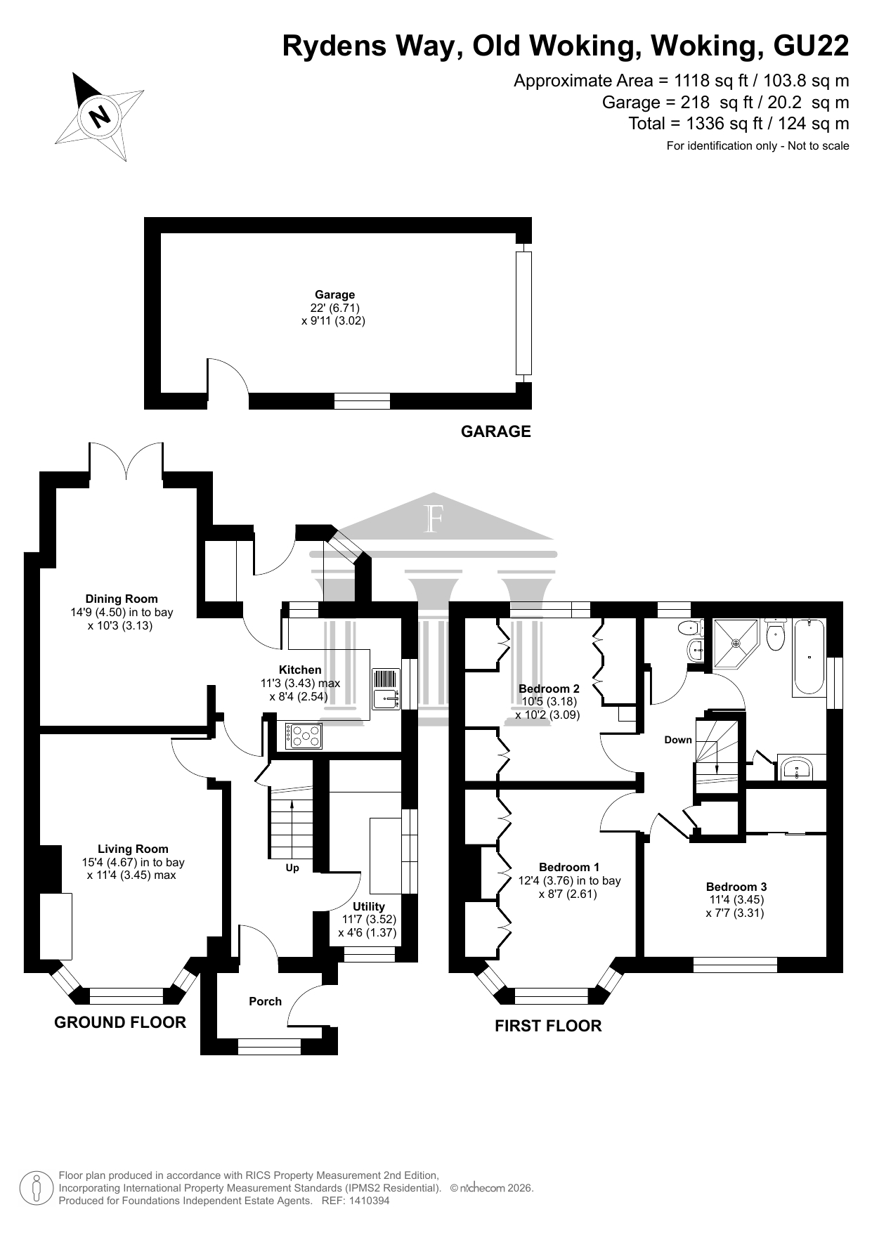 92 Rydens Way, Old Woking, Woking floorplan