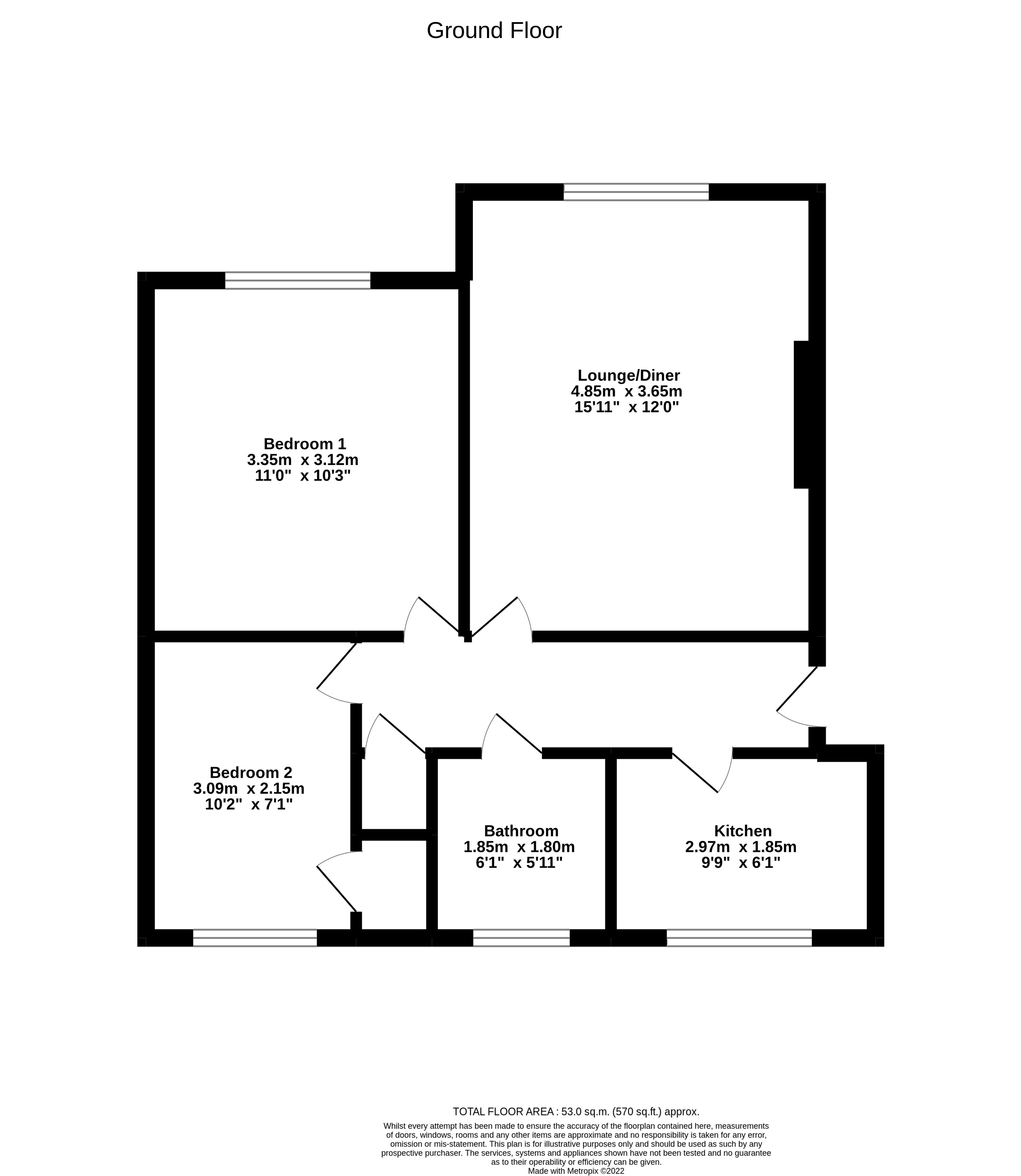 Bristol South End, Bristol floorplan