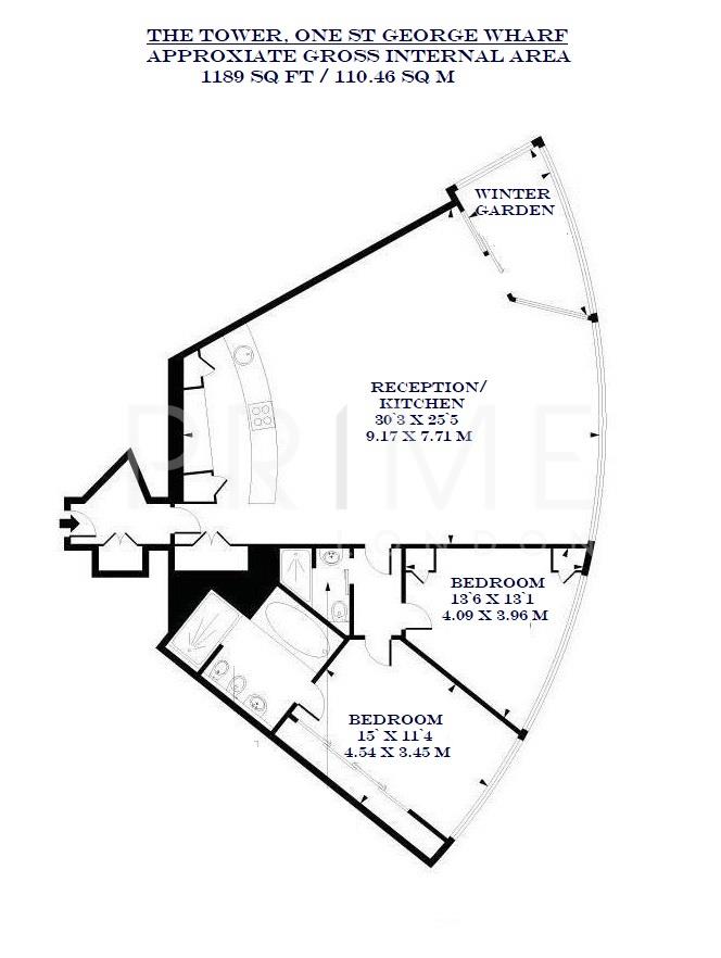 59, The Tower, One St George Wharf floorplan