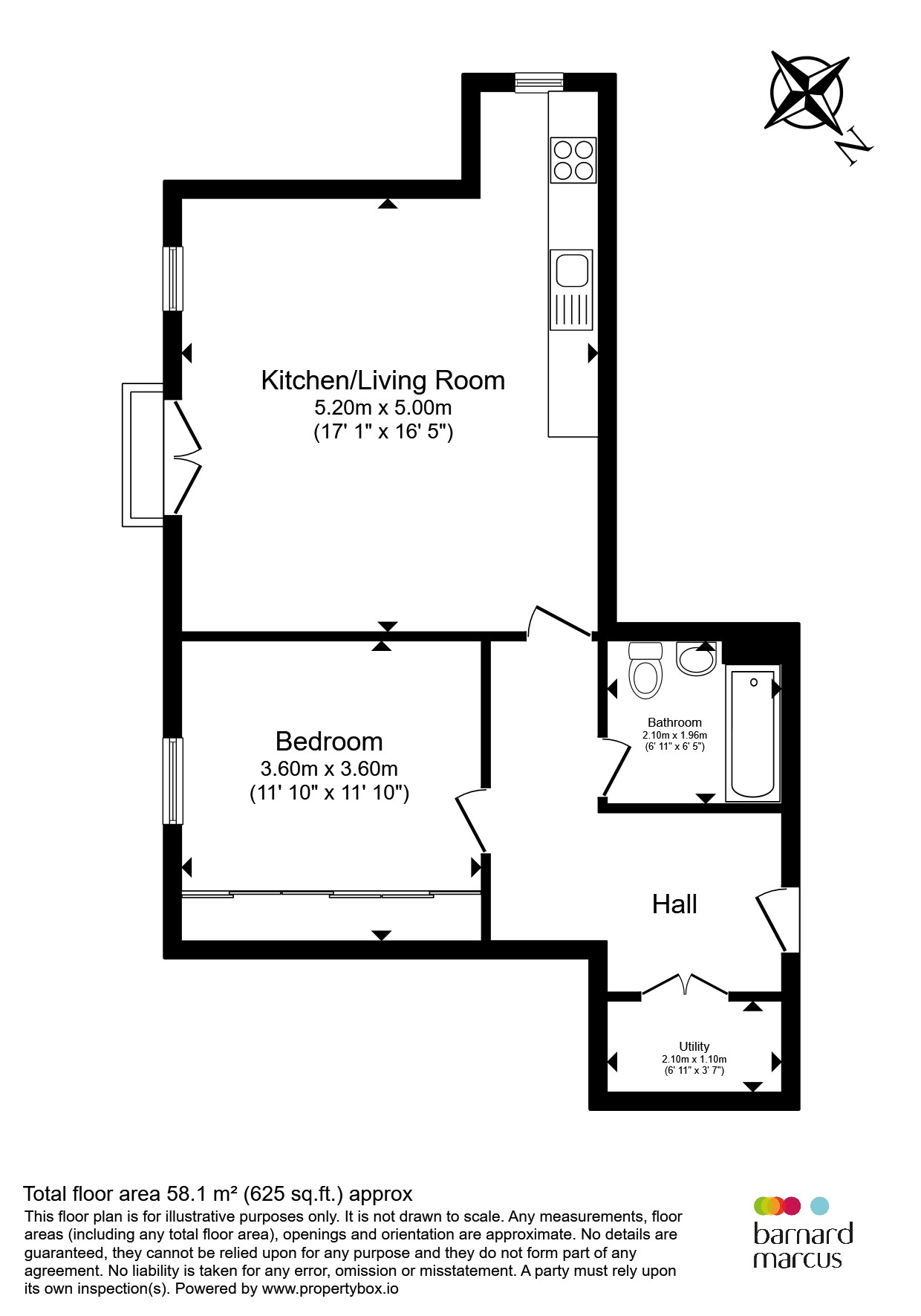 Flat 11, 15, Collison Avenue, Barnet floorplan