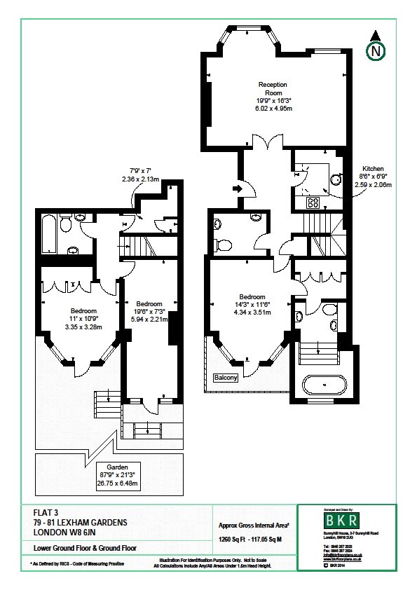 4 Bedrooms Flat to rent in Lexham Gardens, Kensington, London W8