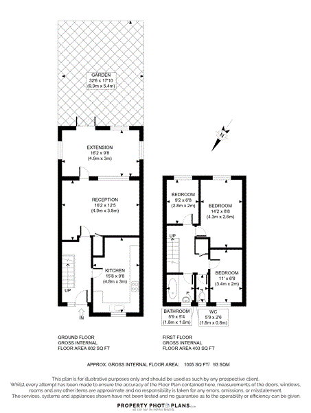 199, Griffin Close, Willesden Green floorplan