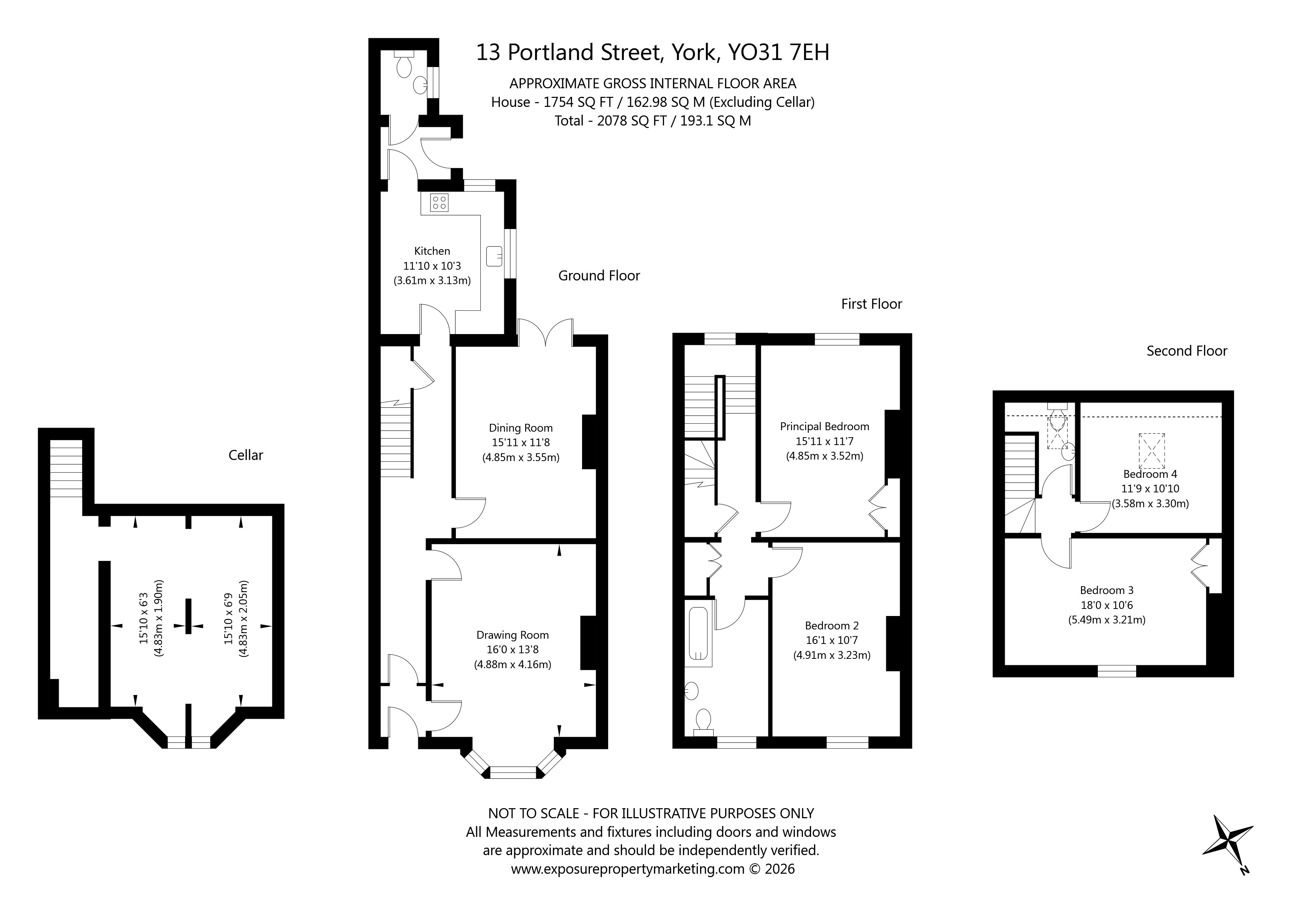 13, Portland Street, North Yorkshire floorplan