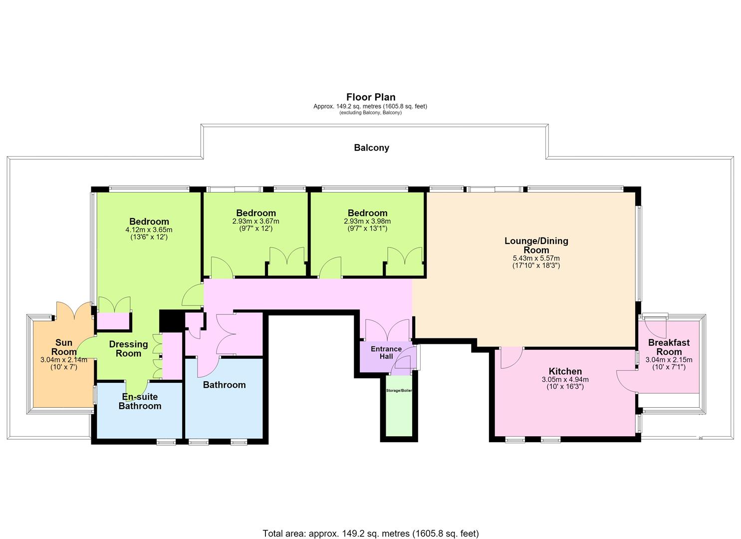 Flat 24, Marine Point, West Parade, Worthing floorplan