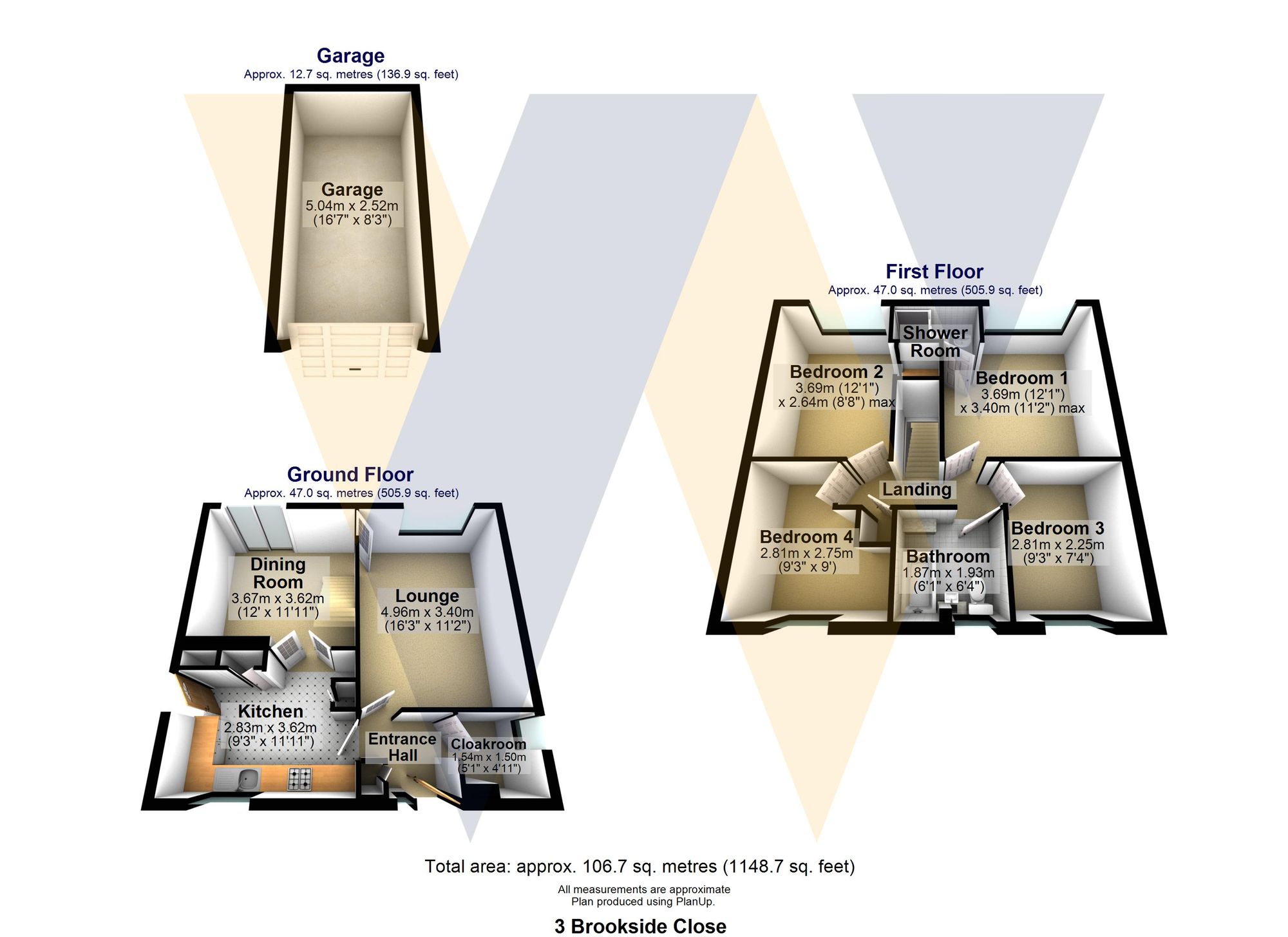 3 Brookside Close, Sheffield floorplan
