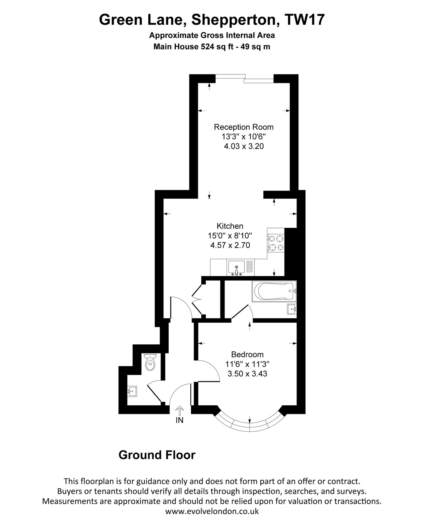 58c, Green Lane, Shepperton floorplan
