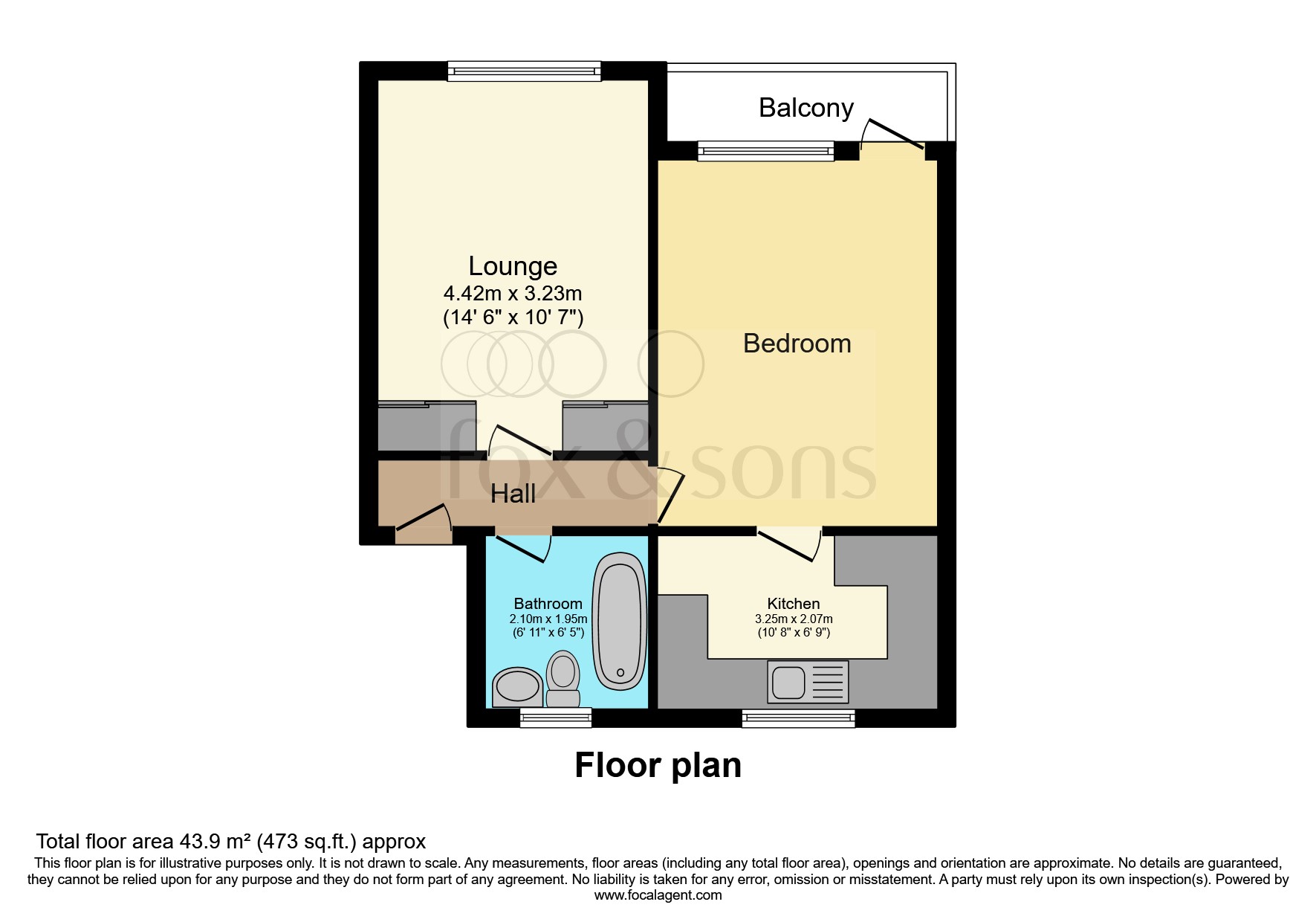 Flat 4, Renfrew Court, Allfrey Road, Eastbourne floorplan