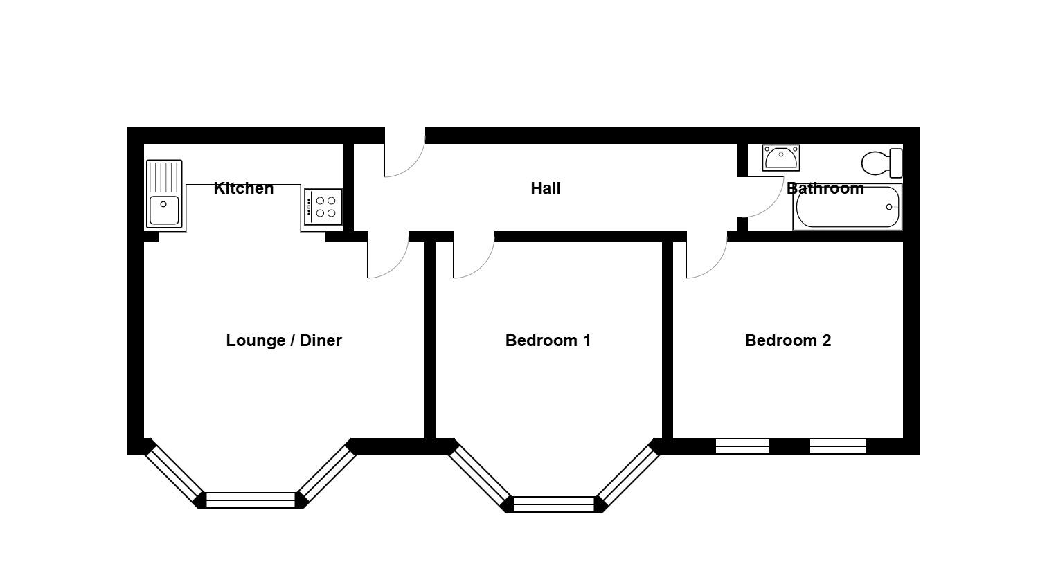 10 Birley Hall, 15, Burlington Road, Swanage floorplan