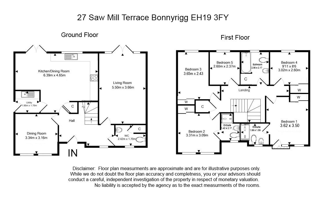 27, Saw Mill Terrace, Bonnyrigg floorplan